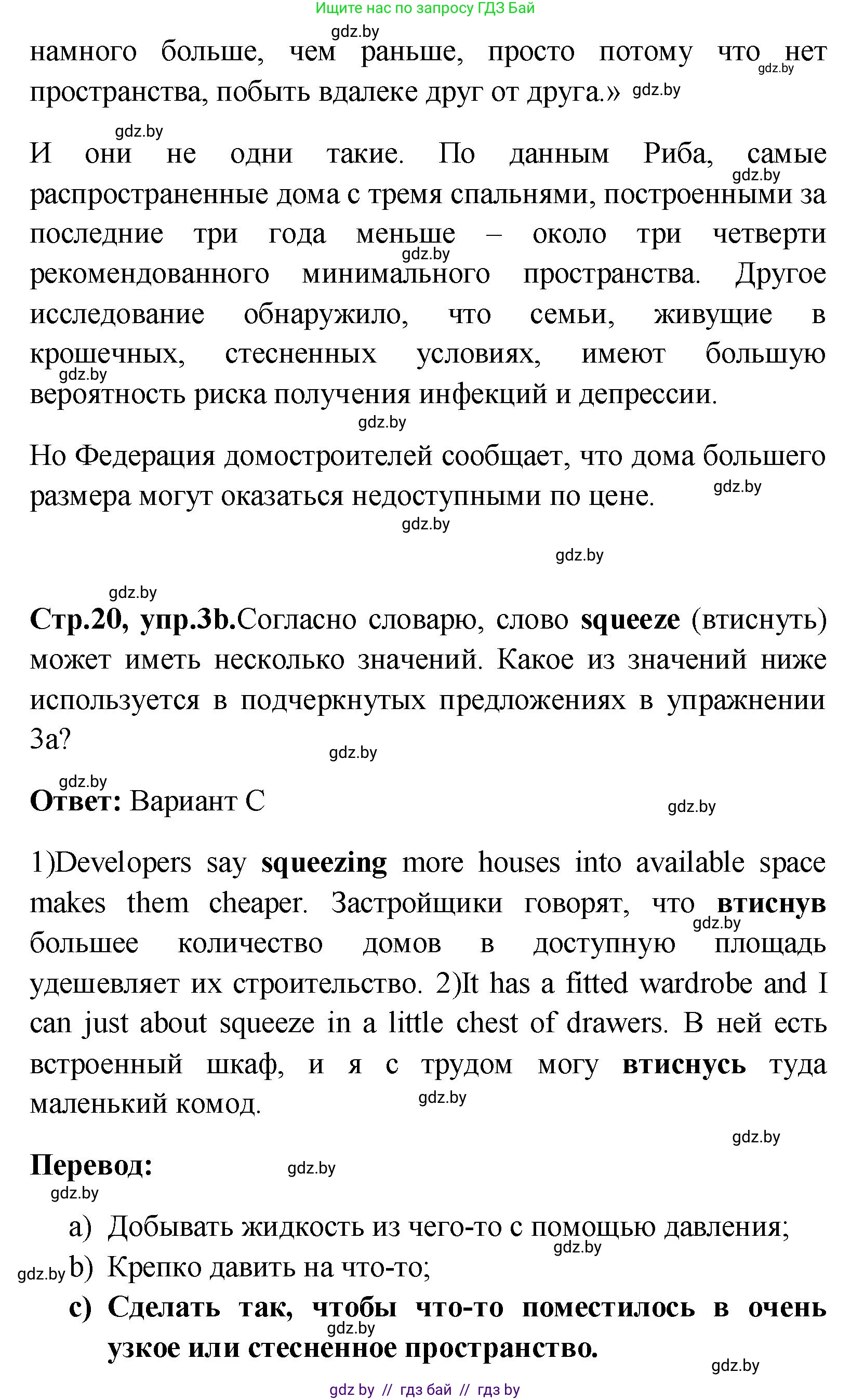Английский язык (english), 10 класс Учебник (Student's book), авторы: Демченко Наталья Валентиновна, Юхнель Наталья Валентиновна, Севрюкова Татьяна Юрьевна, Бушуева Эдите Владиславовна, Лапицкая Людмила Михайловна (Lapitskaya Ludmila), издательство Вышэйшая школа, Минск, 2021, голубого цвета, Часть ( Part) 1, страница 19, номер 3, Решение (продолжение 3)