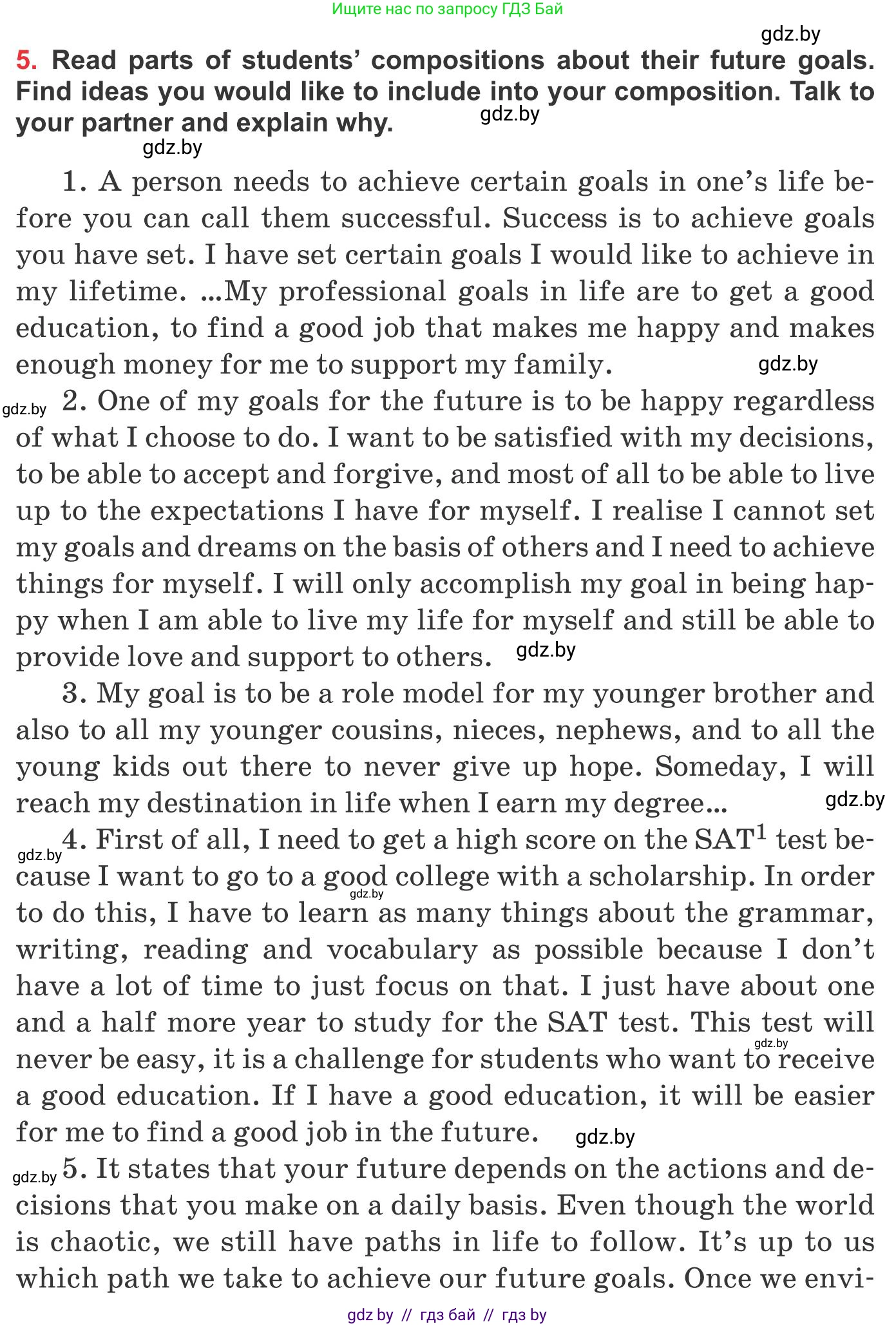 Английский язык (english), 10 класс Учебник (Student's book), авторы: Юхнель Наталья Валентиновна, Наумова Елена Георгиевна, Демченко Наталья Валентиновна, издательство Вышэйшая школа, Минск, 2019, страница 64, номер 5, Условие