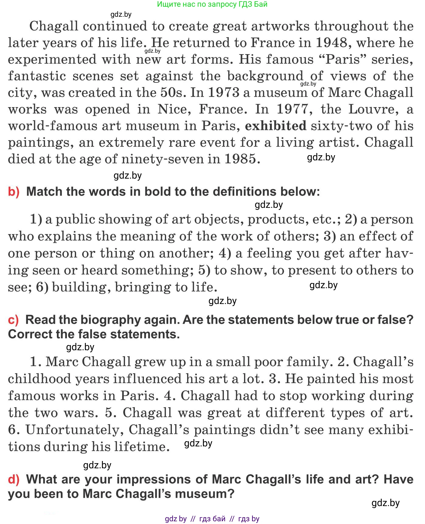 Английский язык (english), 10 класс Учебник (Student's book), авторы: Юхнель Наталья Валентиновна, Наумова Елена Георгиевна, Демченко Наталья Валентиновна, издательство Вышэйшая школа, Минск, 2019, страница 143, номер 2, Условие (продолжение 3)