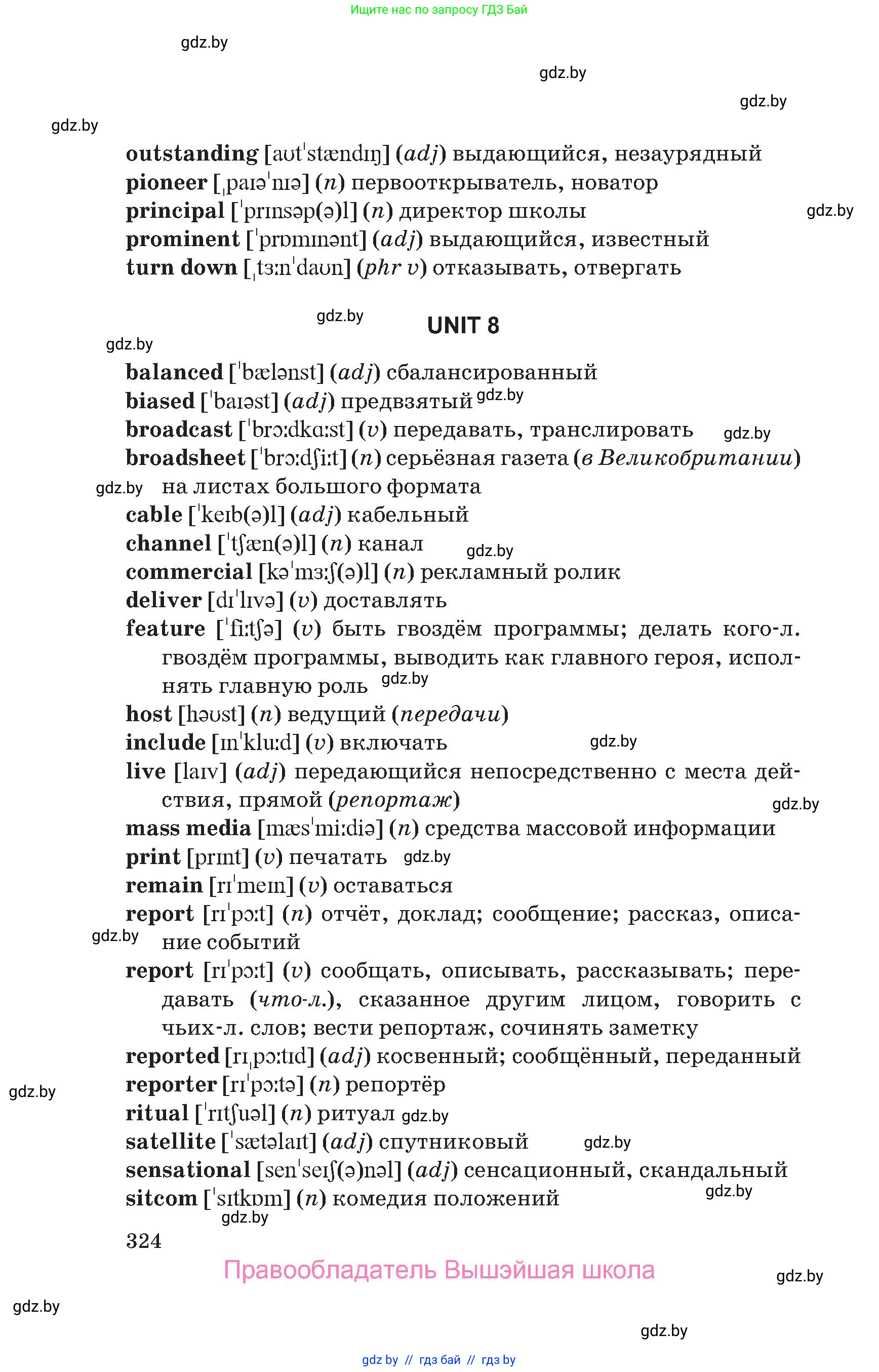 Английский язык (english), 10 класс Учебник (Student's book), авторы: Юхнель Наталья Валентиновна, Наумова Елена Георгиевна, Демченко Наталья Валентиновна, издательство Вышэйшая школа, Минск, 2019, страница 324