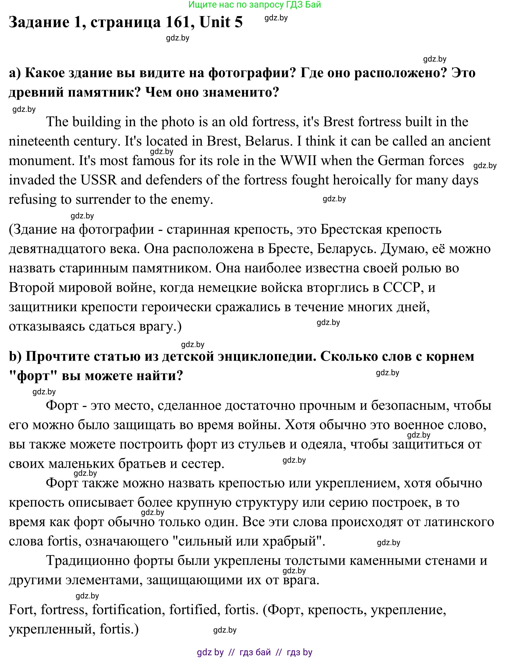 Английский язык (english), 10 класс Учебник (Student's book), авторы: Юхнель Наталья Валентиновна, Наумова Елена Георгиевна, Демченко Наталья Валентиновна, издательство Вышэйшая школа, Минск, 2019, страница 161, номер 1, Решение