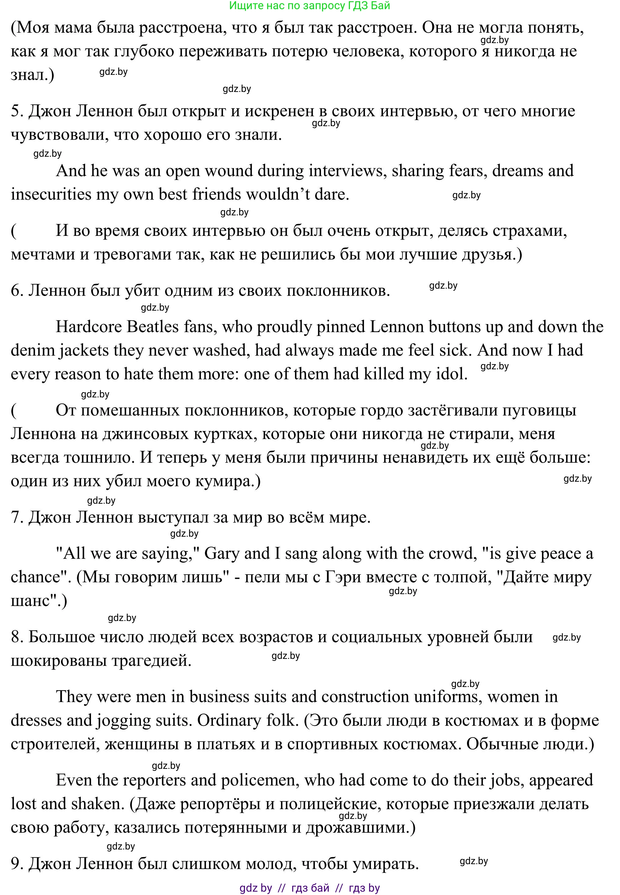 Английский язык (english), 10 класс Учебник (Student's book), авторы: Юхнель Наталья Валентиновна, Наумова Елена Георгиевна, Демченко Наталья Валентиновна, издательство Вышэйшая школа, Минск, 2019, страница 221, номер 3, Решение (продолжение 5)