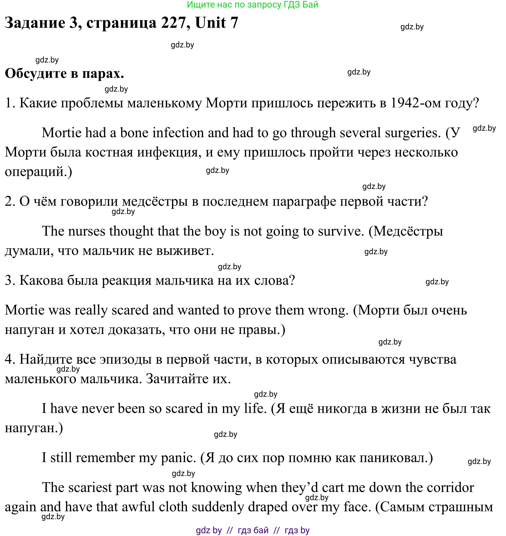 Английский язык (english), 10 класс Учебник (Student's book), авторы: Юхнель Наталья Валентиновна, Наумова Елена Георгиевна, Демченко Наталья Валентиновна, издательство Вышэйшая школа, Минск, 2019, страница 227, номер 3, Решение