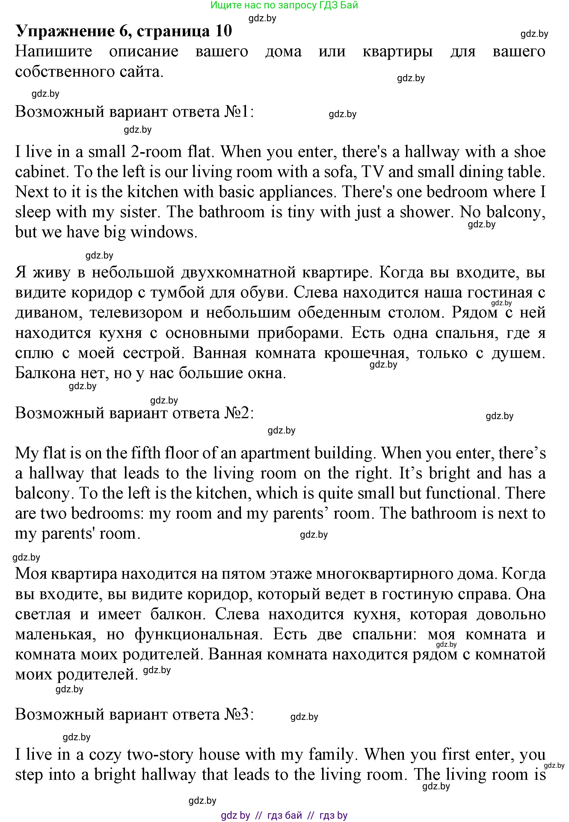 Английский язык (english), 10 класс Учебник (Student's book), авторы: Юхнель Наталья Валентиновна, Наумова Елена Георгиевна, Демченко Наталья Валентиновна, издательство Вышэйшая школа, Минск, 2019, страница 10, номер 6, Решение 2