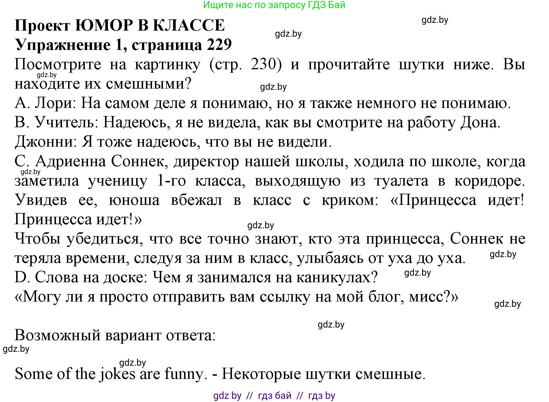 Английский язык (english), 10 класс Учебник (Student's book), авторы: Юхнель Наталья Валентиновна, Наумова Елена Георгиевна, Демченко Наталья Валентиновна, издательство Вышэйшая школа, Минск, 2019, страница 229, номер 1, Решение 2