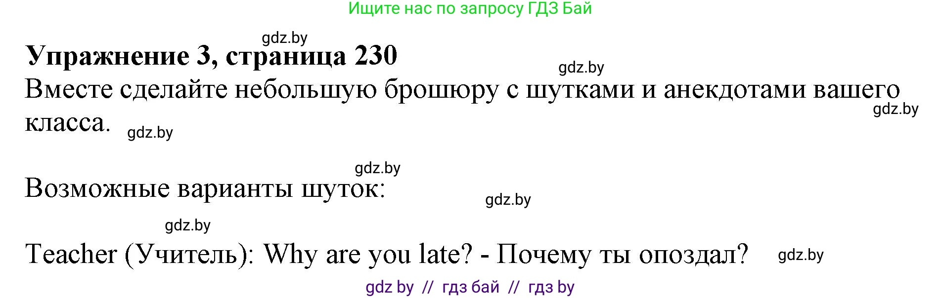 Английский язык (english), 10 класс Учебник (Student's book), авторы: Юхнель Наталья Валентиновна, Наумова Елена Георгиевна, Демченко Наталья Валентиновна, издательство Вышэйшая школа, Минск, 2019, страница 230, номер 3, Решение 2