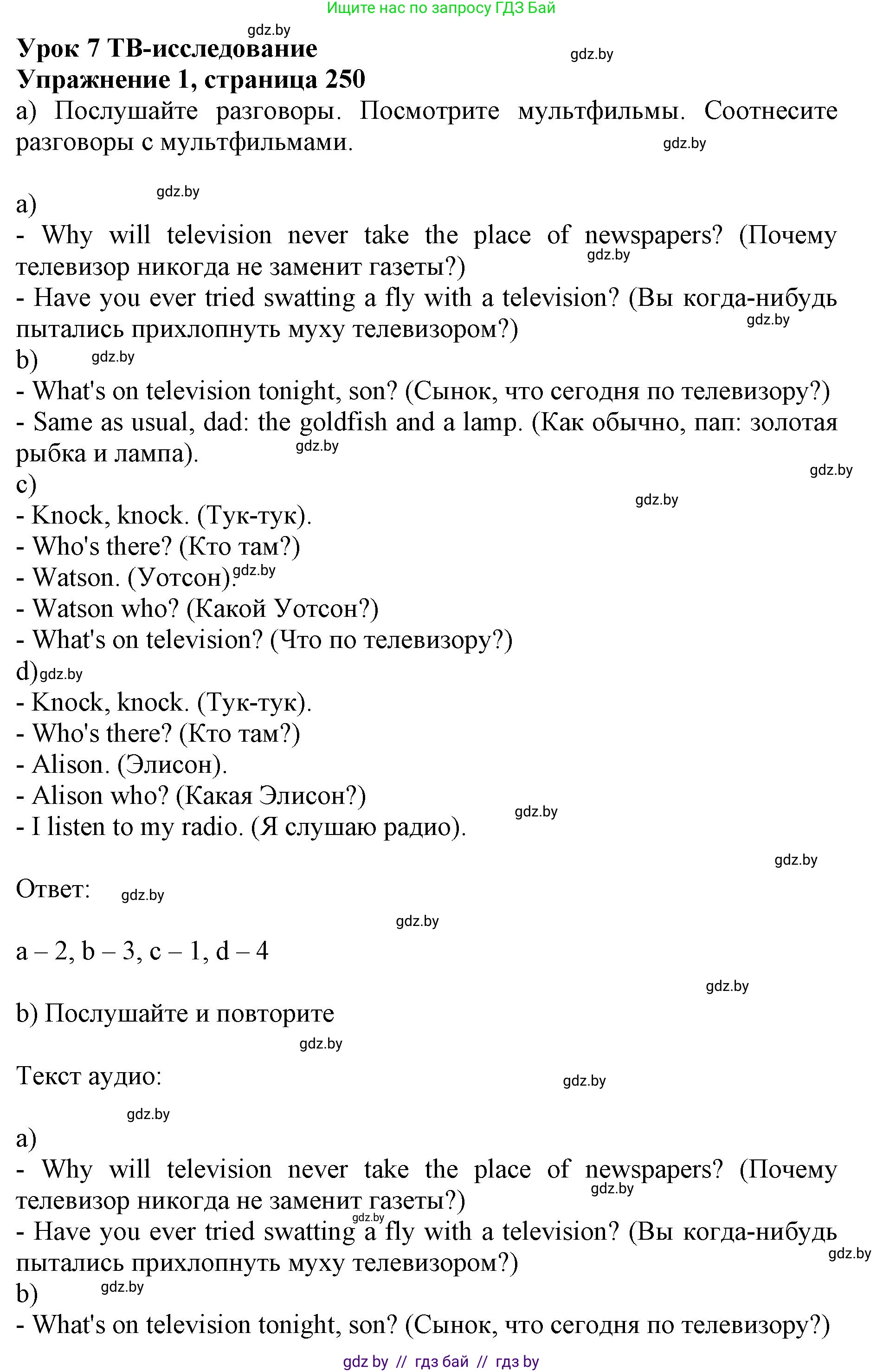 Английский язык (english), 10 класс Учебник (Student's book), авторы: Юхнель Наталья Валентиновна, Наумова Елена Георгиевна, Демченко Наталья Валентиновна, издательство Вышэйшая школа, Минск, 2019, страница 250, номер 1, Решение 2