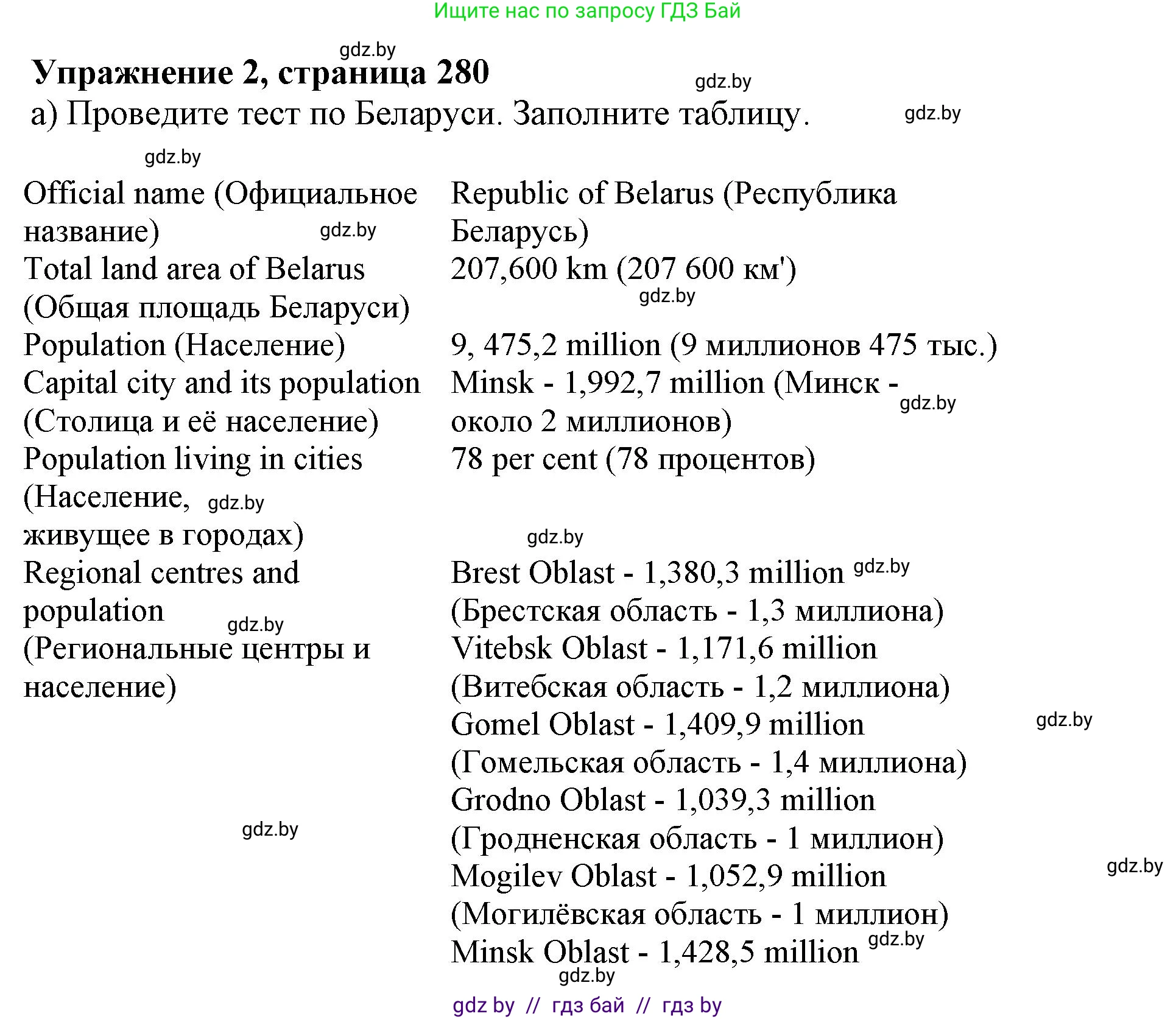 Английский язык (english), 10 класс Учебник (Student's book), авторы: Юхнель Наталья Валентиновна, Наумова Елена Георгиевна, Демченко Наталья Валентиновна, издательство Вышэйшая школа, Минск, 2019, страница 280, номер 2, Решение 2
