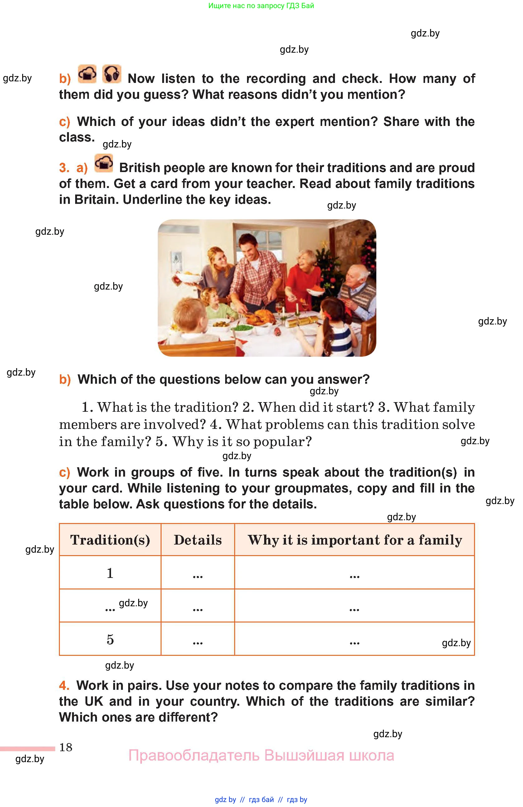 Английский язык (english), 11 класс Учебник (Student's book), авторы: Юхнель Наталья Валентиновна, Демченко Наталья Валентиновна, Романчук Вероника Романовна, Малиновская Елена Александровна, Севрюкова Татьяна Юрьевна, Бушуева Эдите Владиславовна, Наумова Елена Георгиевна, Яковчиц Т Н, издательство Вышэйшая школа, Минск, 2021, бирюзового цвета, страница 18