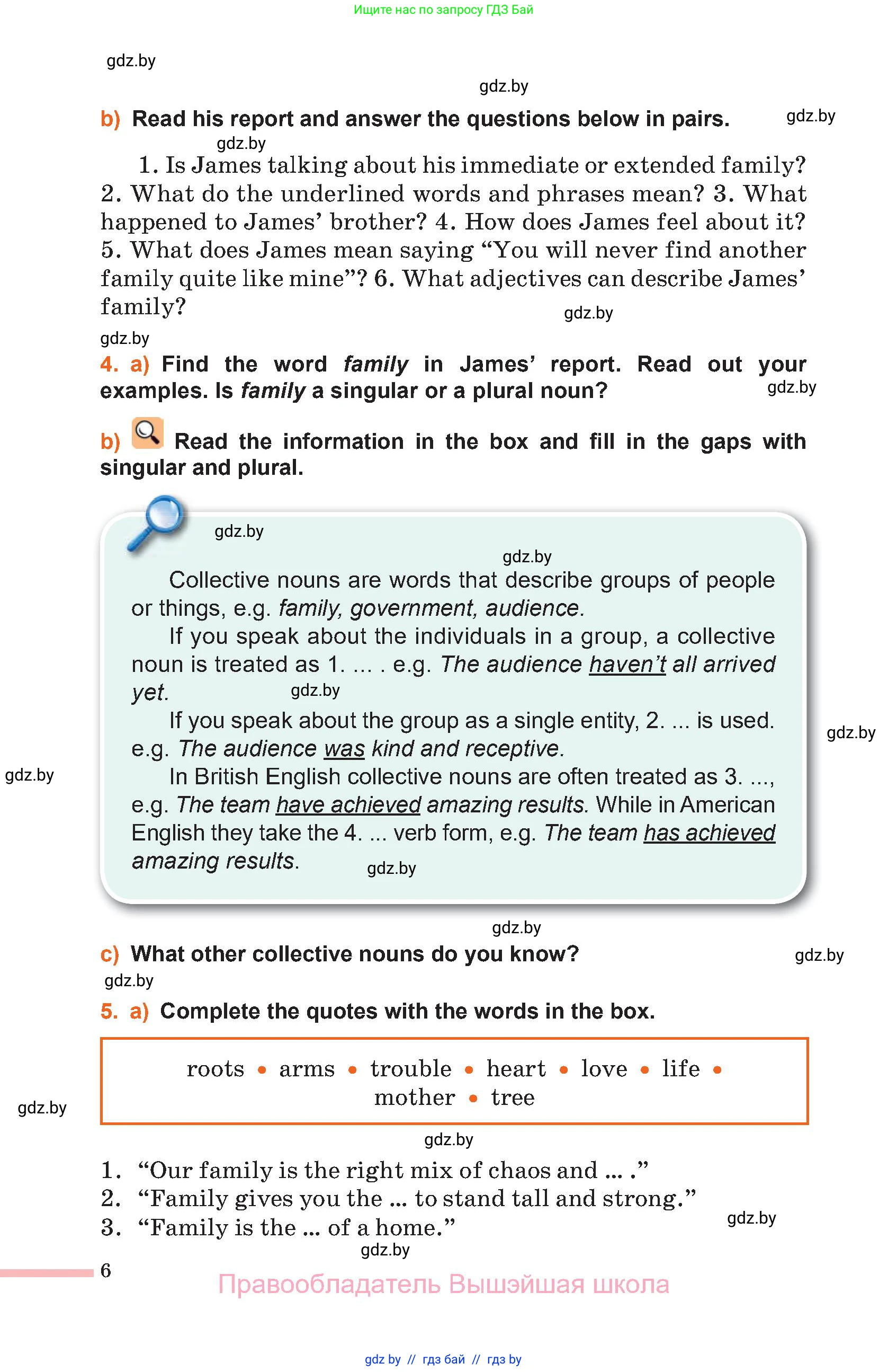 Английский язык (english), 11 класс Учебник (Student's book), авторы: Юхнель Наталья Валентиновна, Демченко Наталья Валентиновна, Романчук Вероника Романовна, Малиновская Елена Александровна, Севрюкова Татьяна Юрьевна, Бушуева Эдите Владиславовна, Наумова Елена Георгиевна, Яковчиц Т Н, издательство Вышэйшая школа, Минск, 2021, бирюзового цвета, страница 6