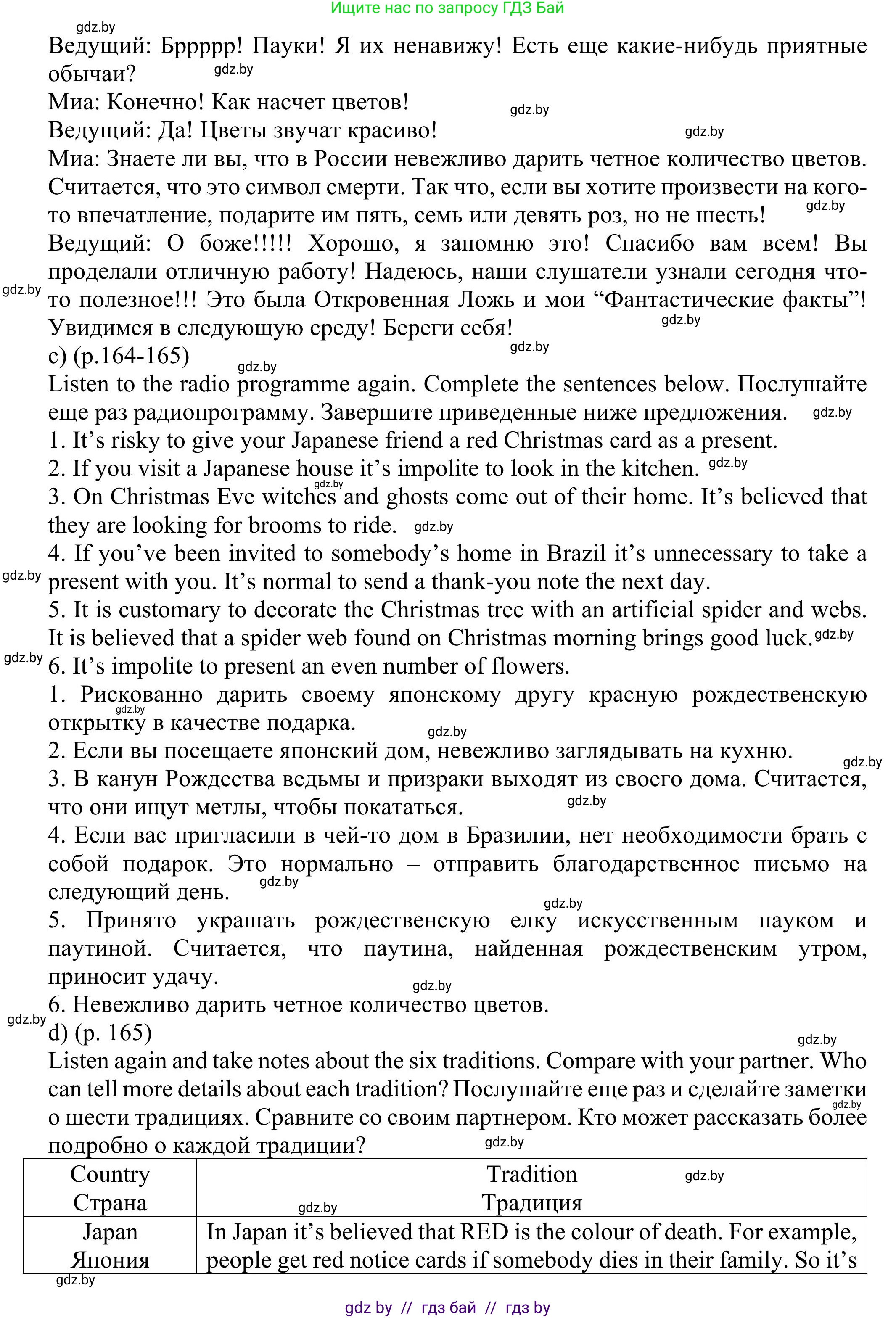Английский язык (english), 11 класс Учебник (Student's book), авторы: Юхнель Наталья Валентиновна, Демченко Наталья Валентиновна, Романчук Вероника Романовна, Малиновская Елена Александровна, Севрюкова Татьяна Юрьевна, Бушуева Эдите Владиславовна, Наумова Елена Георгиевна, Яковчиц Т Н, издательство Вышэйшая школа, Минск, 2021, бирюзового цвета, страница 164, номер 2, Решение (продолжение 4)