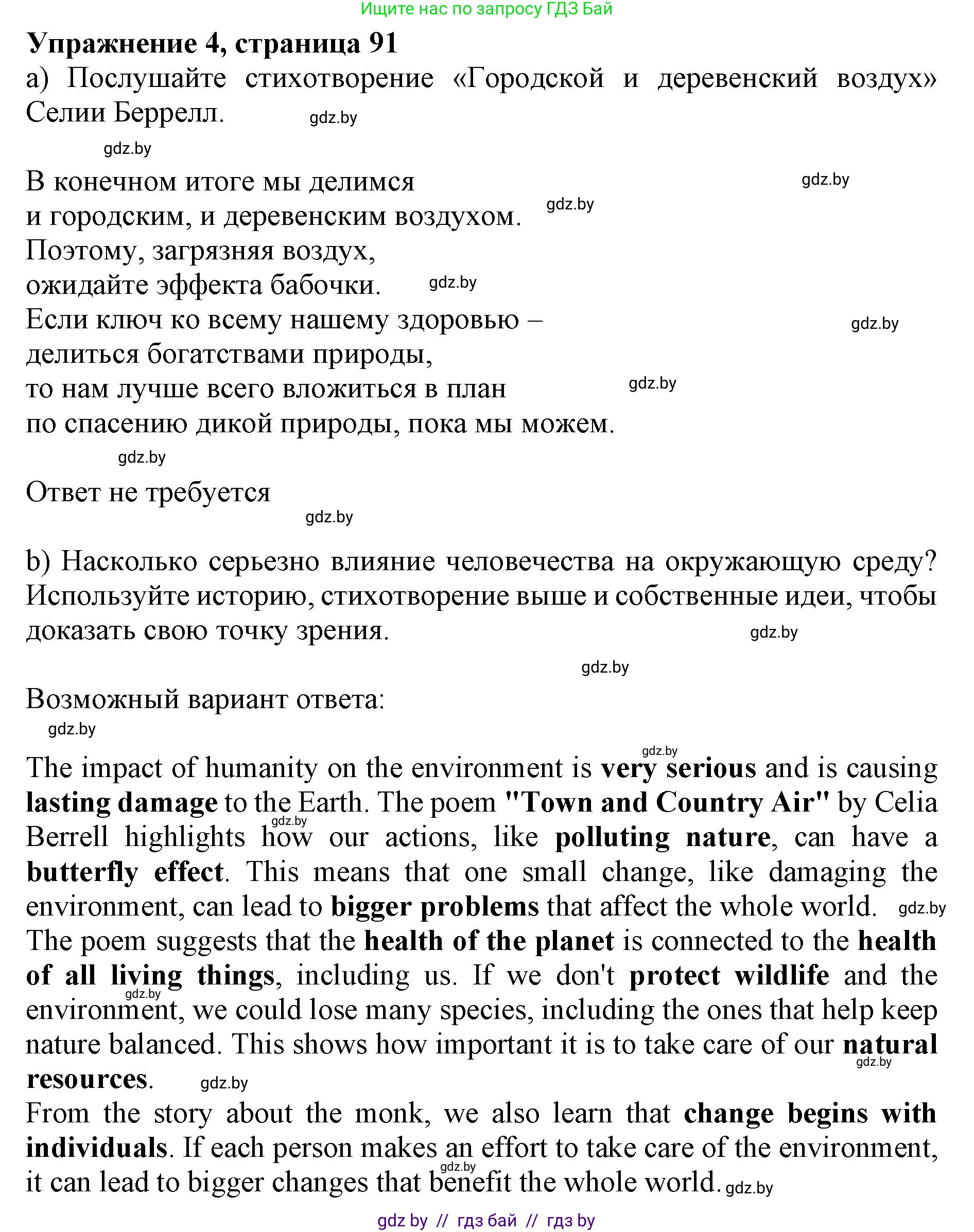 Английский язык (english), 11 класс Учебник (Student's book), авторы: Юхнель Наталья Валентиновна, Демченко Наталья Валентиновна, Романчук Вероника Романовна, Малиновская Елена Александровна, Севрюкова Татьяна Юрьевна, Бушуева Эдите Владиславовна, Наумова Елена Георгиевна, Яковчиц Т Н, издательство Вышэйшая школа, Минск, 2021, бирюзового цвета, страница 91, номер 4, Решение 2