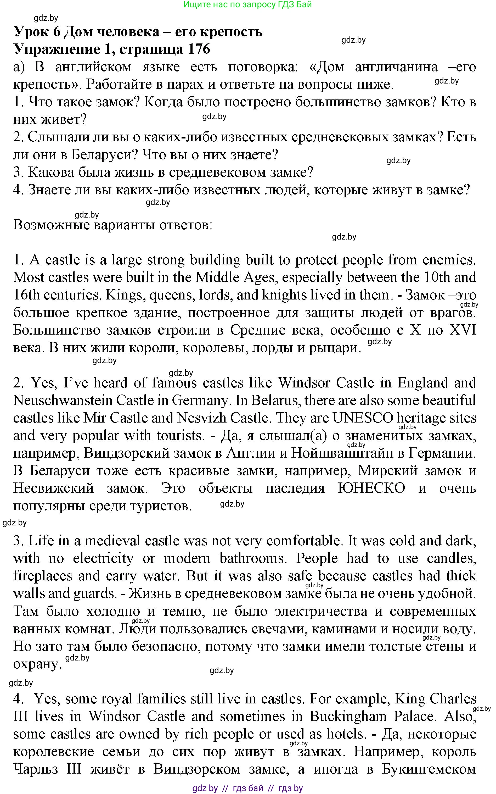 Английский язык (english), 11 класс Учебник (Student's book), авторы: Юхнель Наталья Валентиновна, Демченко Наталья Валентиновна, Романчук Вероника Романовна, Малиновская Елена Александровна, Севрюкова Татьяна Юрьевна, Бушуева Эдите Владиславовна, Наумова Елена Георгиевна, Яковчиц Т Н, издательство Вышэйшая школа, Минск, 2021, бирюзового цвета, страница 176, номер 1, Решение 2