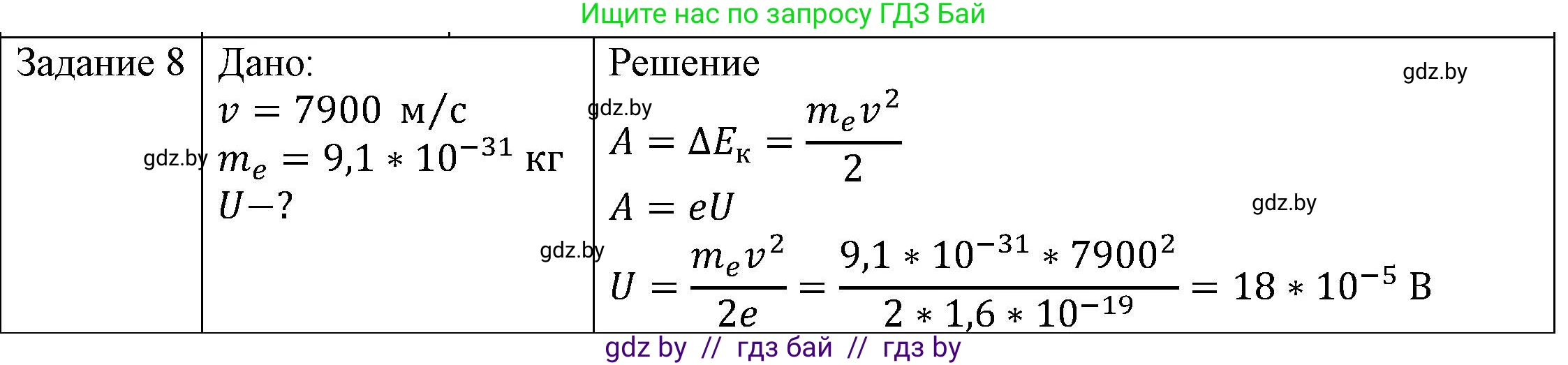 Физика, 8 класс Учебник, авторы: Исаченкова Лариса Артёмовна, Громыко Елена Владимировна, Дорофейчик Владимир Владимирович, Лещинский Юрий Дмитриевич, издательство Адукацыя i выхаванне, Минск, 2024, страница 75, номер 8, Решение 3