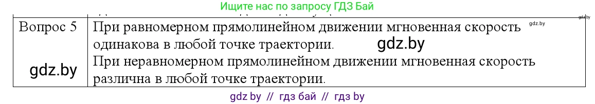 Физика, 9 класс Учебник, авторы: Исаченкова Лариса Артёмовна, Сокольский Анатолий Алексеевич, Захаревич Екатерина Васильевна, издательство Народная асвета, Минск, 2019, страница 35, номер 5, Решение 1