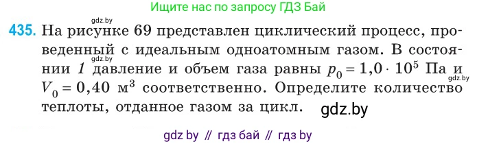 Физика, 10 класс Сборник задач, авторы: Дорофейчик Владимир Владимирович, Белая Ольга Николаевна, издательство Национальный институт образования, Минск, 2022, страница 91, номер 435, Условие