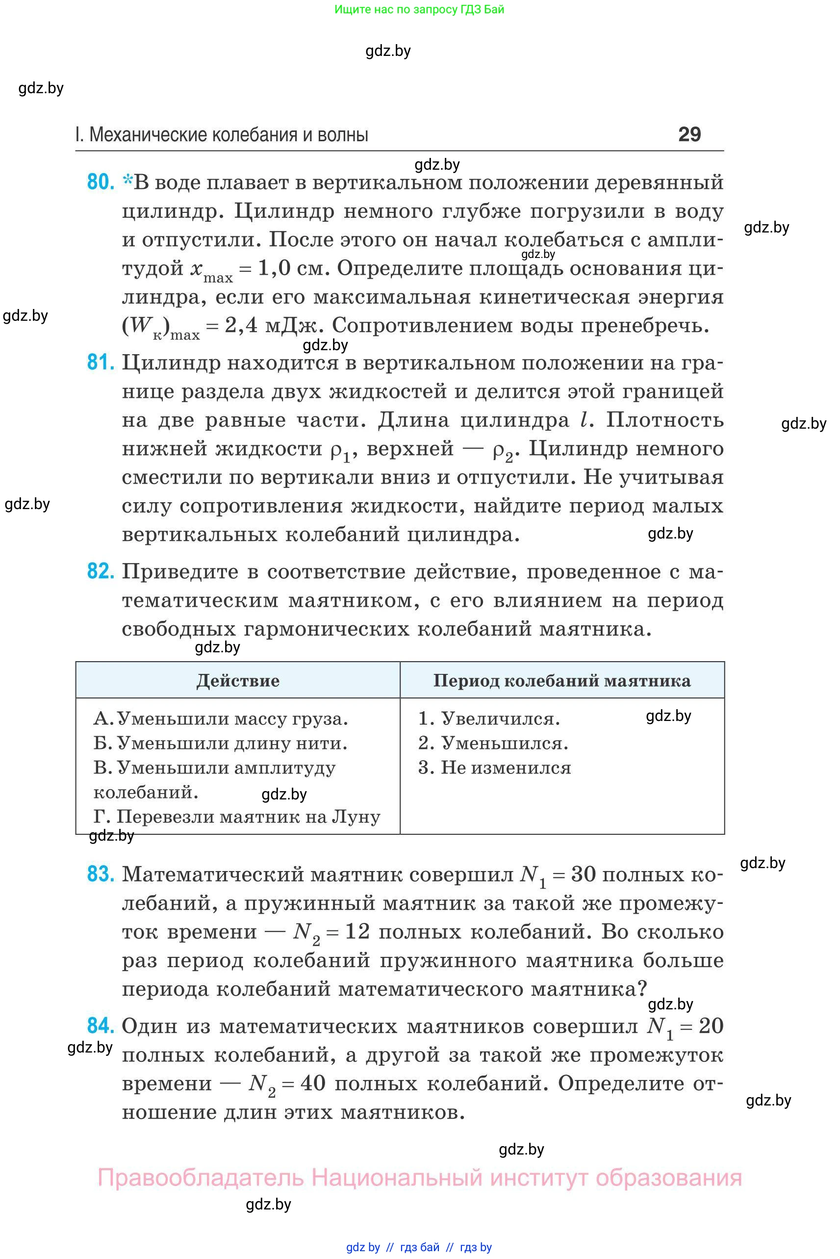 Физика, 11 класс Сборник задач, авторы: Дорофейчик Владимир Владимирович, Силенков Михаил Анатольевич, издательство Национальный институт образования, Минск, 2023, страница 30