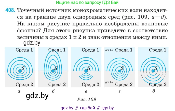 Физика, 11 класс Сборник задач, авторы: Дорофейчик Владимир Владимирович, Силенков Михаил Анатольевич, издательство Национальный институт образования, Минск, 2023, страница 126, номер 408, Условие