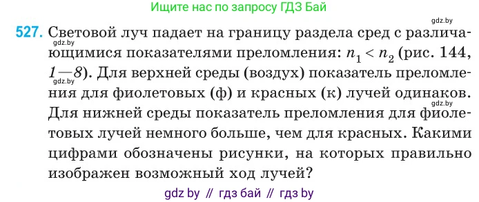 Физика, 11 класс Сборник задач, авторы: Дорофейчик Владимир Владимирович, Силенков Михаил Анатольевич, издательство Национальный институт образования, Минск, 2023, страница 158, номер 527, Условие