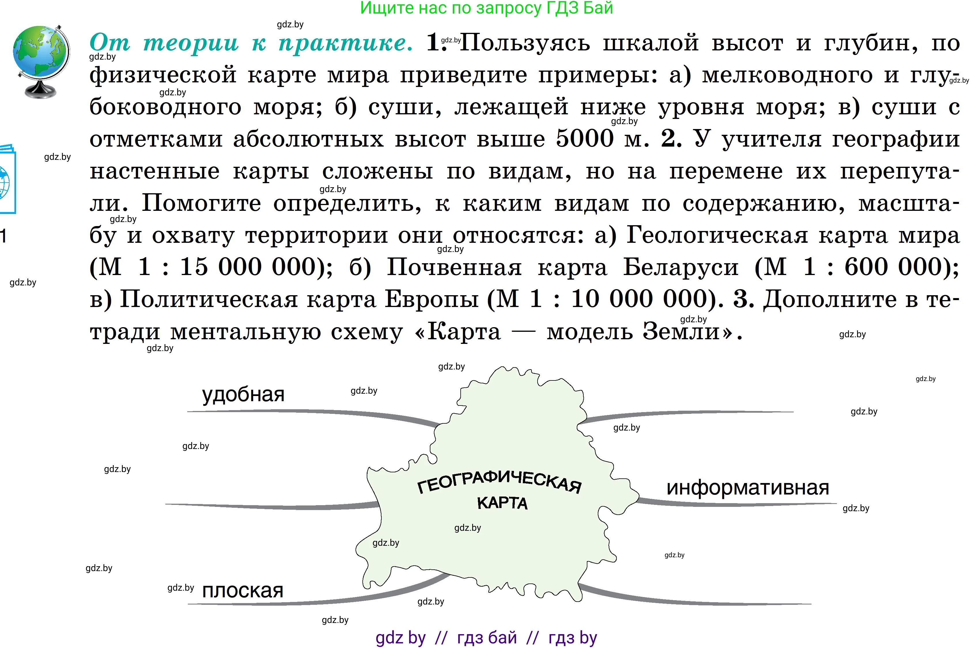 География, 6 класс Учебник, авторы: Кольмакова Елена Генадьевна, Пикулик Валентина Владимировна, издательство Народная асвета, Минск, 2022, страница 48, Условие