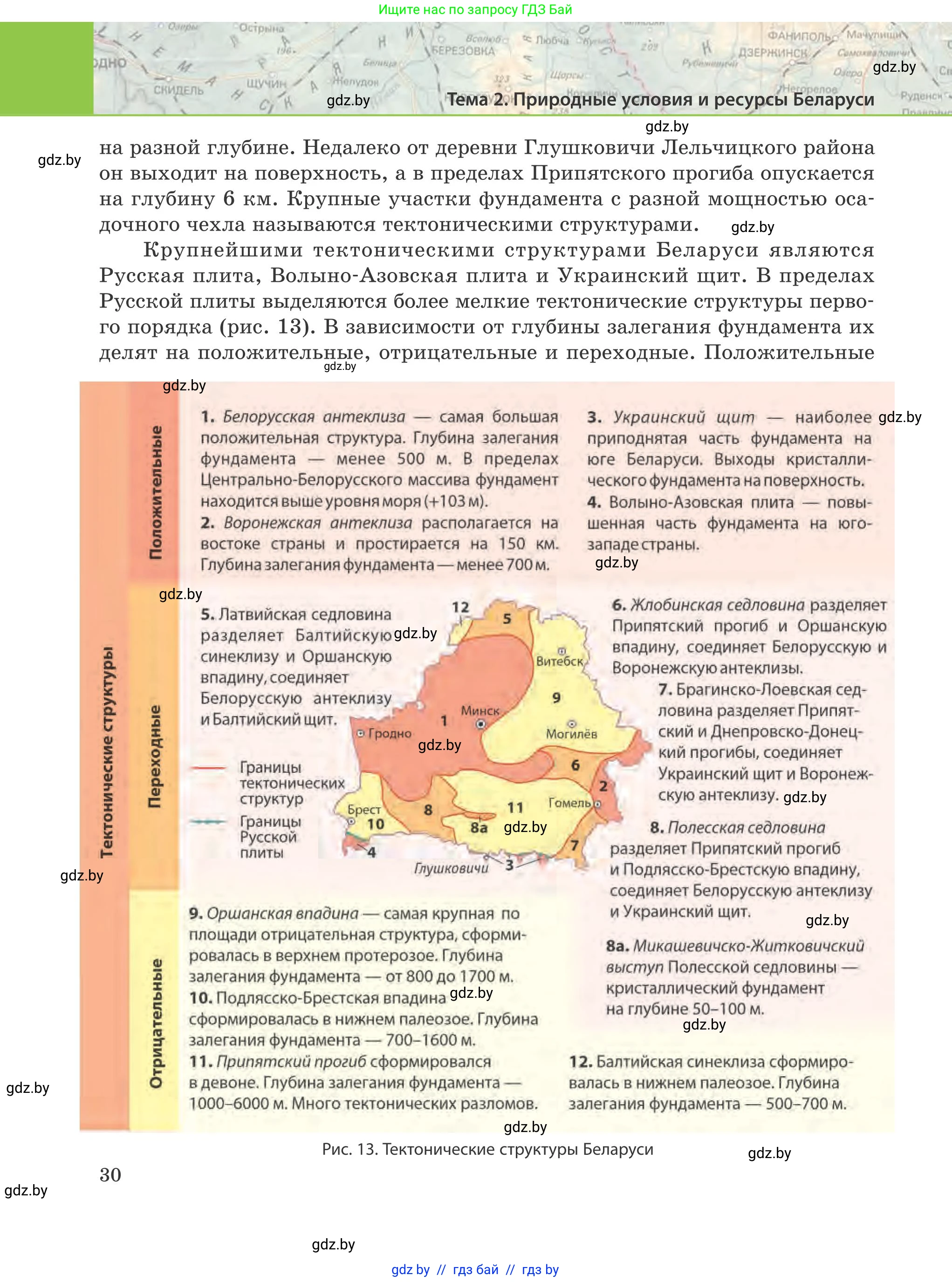 География, 9 класс Учебник, авторы: Брилевский Михаил Николаевич, Климович Алеся Владимировна, издательство Адукацыя i выхаванне, Минск, 2025, страница 30