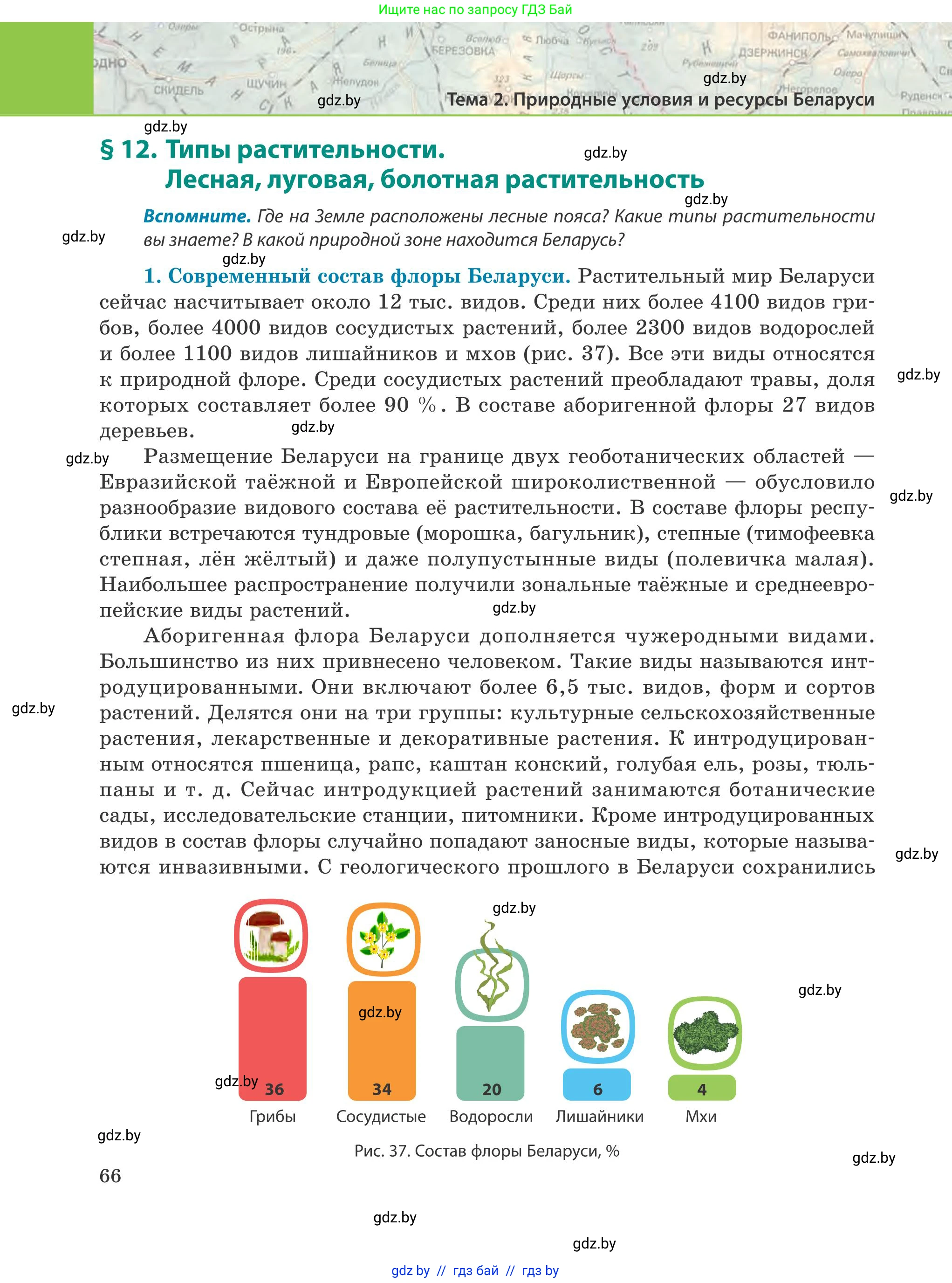 География, 9 класс Учебник, авторы: Брилевский Михаил Николаевич, Климович Алеся Владимировна, издательство Адукацыя i выхаванне, Минск, 2025, страница 66