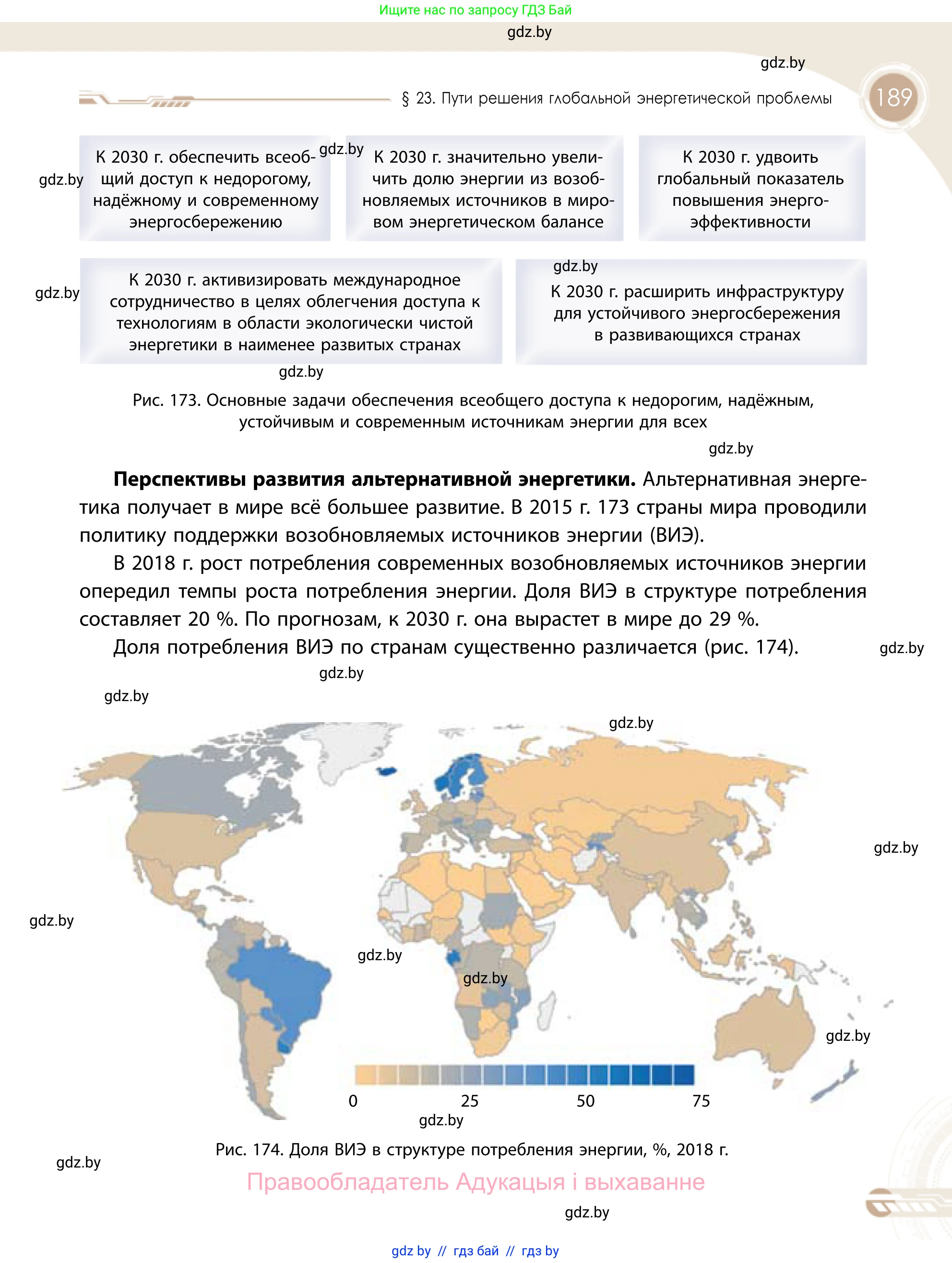География, 11 класс Учебник, авторы: Витченко Александр Николаевич, Антипова Екатерина Анатольевна, Гузова Ольга Николаевна, издательство Адукацыя i выхаванне, Минск, 2021, страница 189