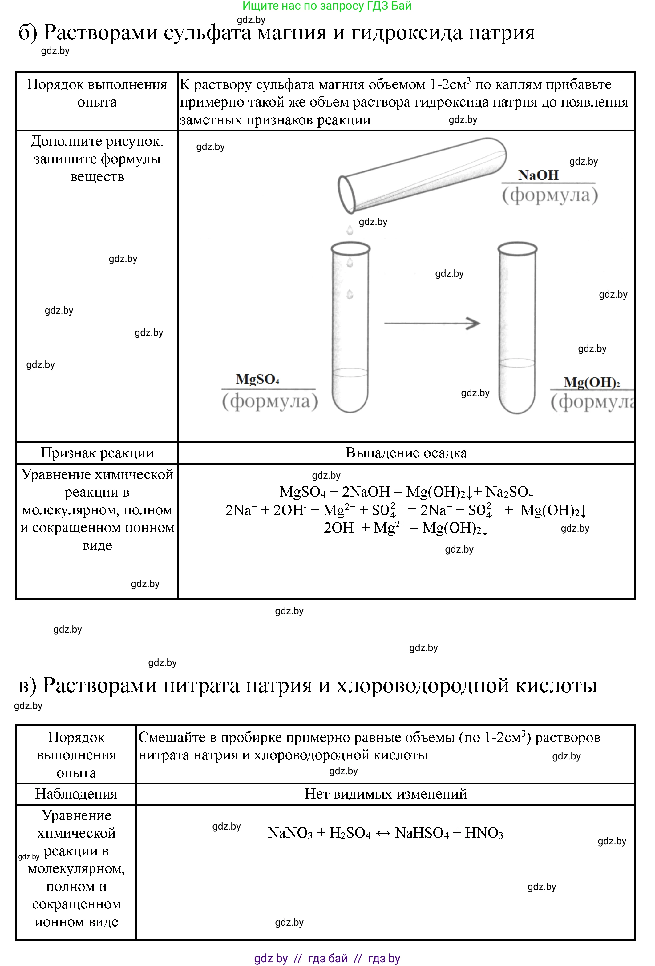 Химия, 9 класс Тетрадь для практических работ, автор: Сечко Ольга Ивановна, издательство Аверсэв, Минск, 2021, салатового цвета, страница 10, Решение (продолжение 2)