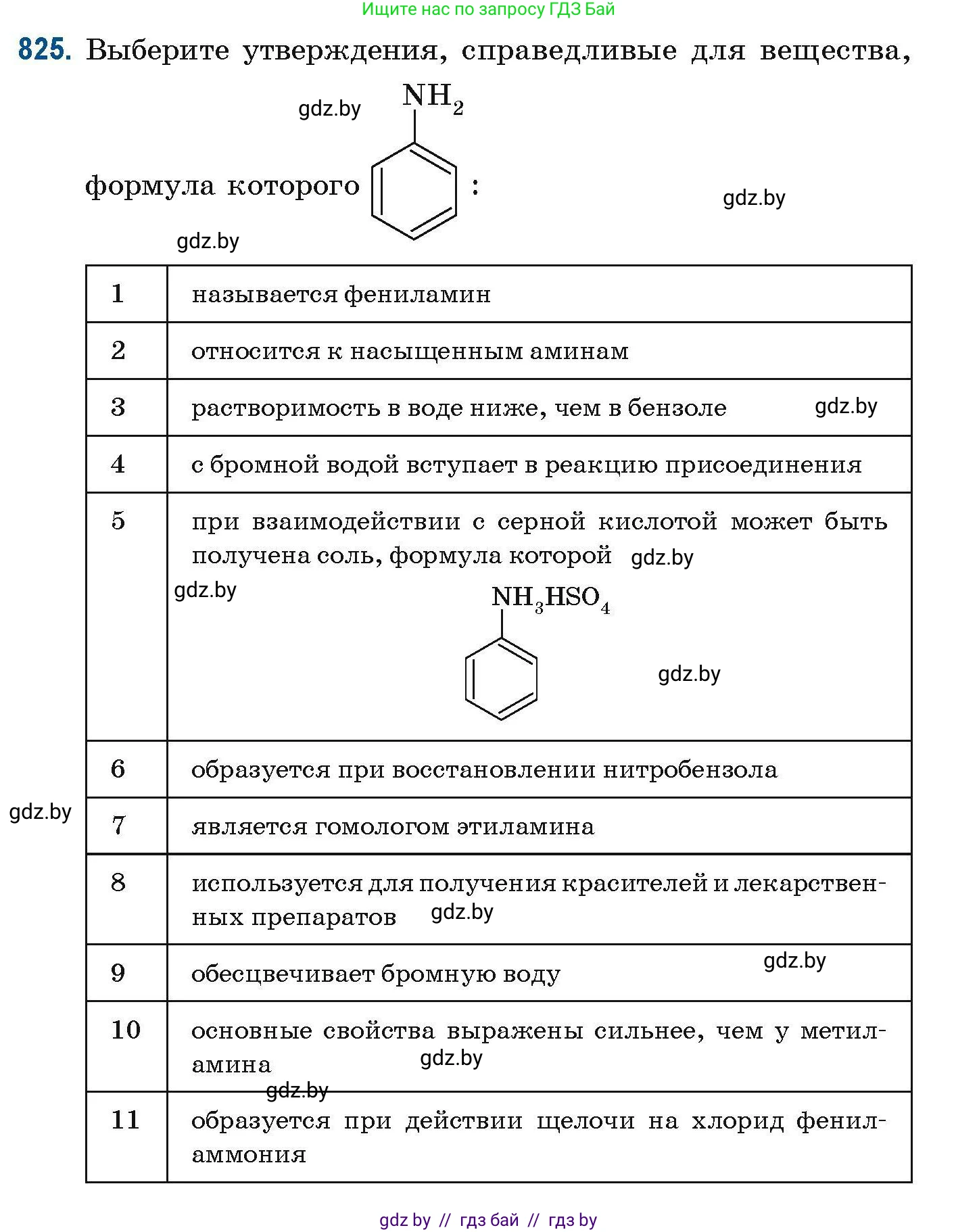 Химия, 10 класс Сборник задач, авторы: Матулис Вадим Эдвардович, Матулис Виталий Эдвардович, Колевич Татьяна Александровна, издательство Национальный институт образования, Минск, 2021, страница 193, номер 825, Условие