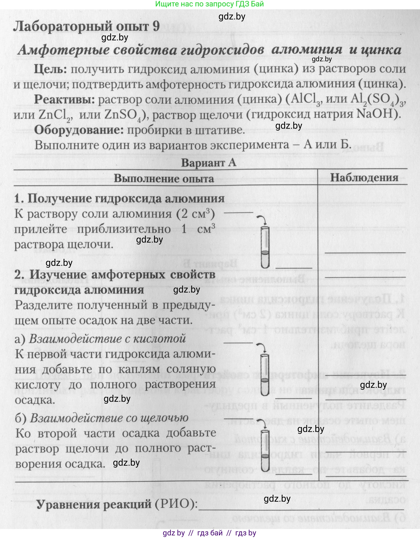 Химия, 11 класс Тетрадь для практических работ, автор: Борушко Ирина Ивановна, издательство Сэр-Вит, Минск, 2022, оранжевого цвета, Часть 2, страница 19, Условие