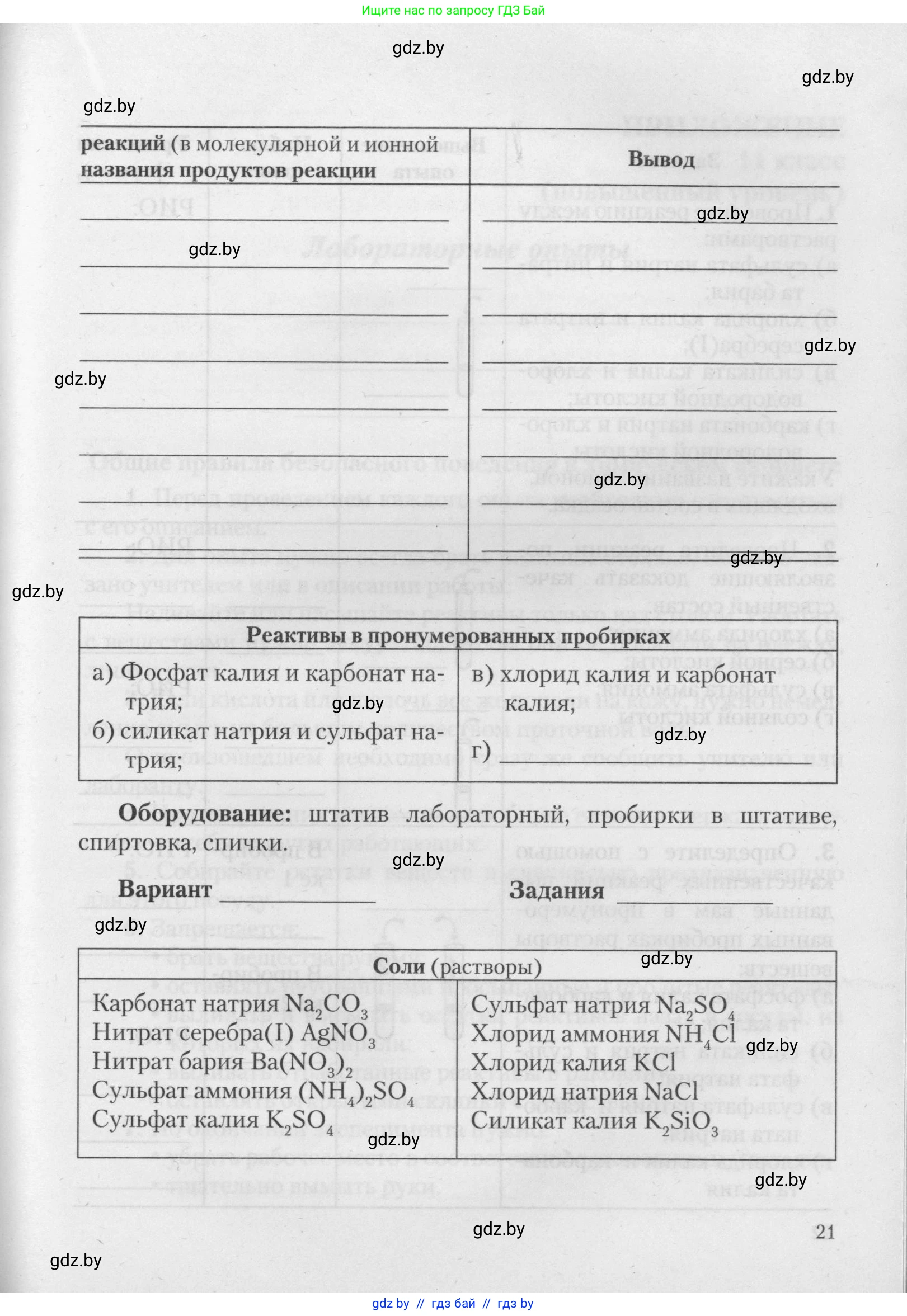 Химия, 11 класс Тетрадь для практических работ, автор: Борушко Ирина Ивановна, издательство Сэр-Вит, Минск, 2021, розового цвета, страница 21
