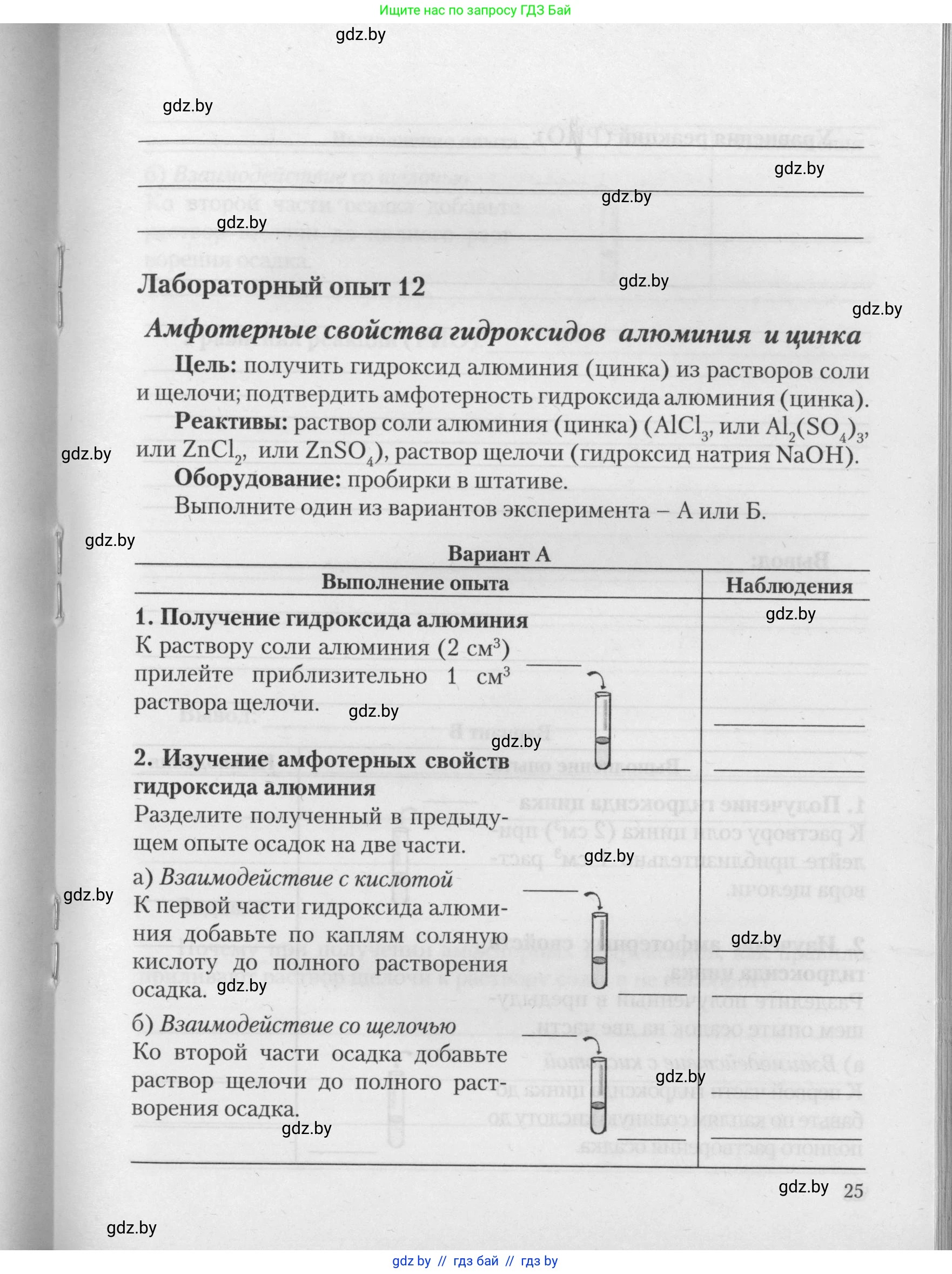 Химия, 11 класс Тетрадь для практических работ, автор: Борушко Ирина Ивановна, издательство Сэр-Вит, Минск, 2021, розового цвета, Часть 2, страница 25