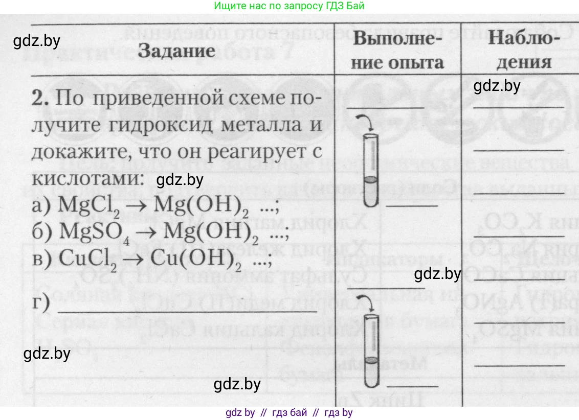 Химия, 11 класс Тетрадь для практических работ, автор: Борушко Ирина Ивановна, издательство Сэр-Вит, Минск, 2021, розового цвета, Часть 1, страница 38, номер 2, Условия