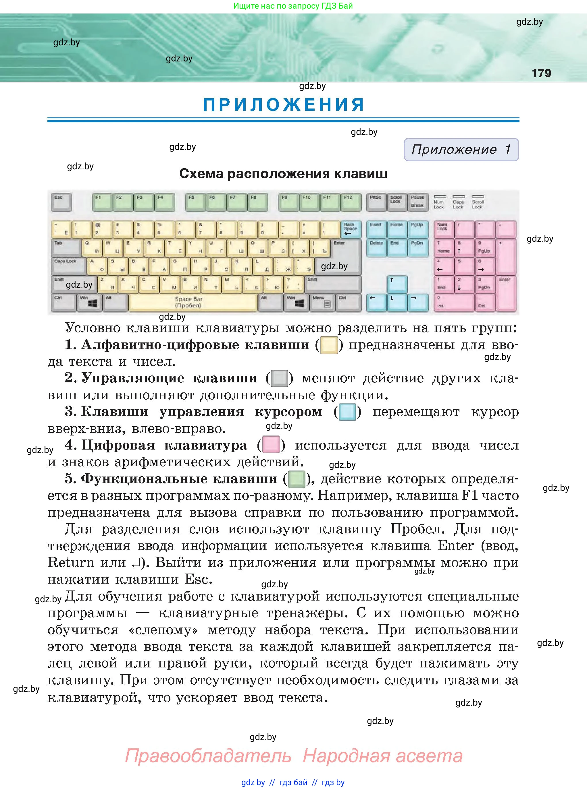Информатика, 6 класс Учебник, авторы: Котов Владимир Михайлович, Макарова Нина Петровна, Лапо Анжелика Ивановна, Войтехович Елена Николаевна, издательство Народная асвета, Минск, 2024, бирюзового цвета, страница 179