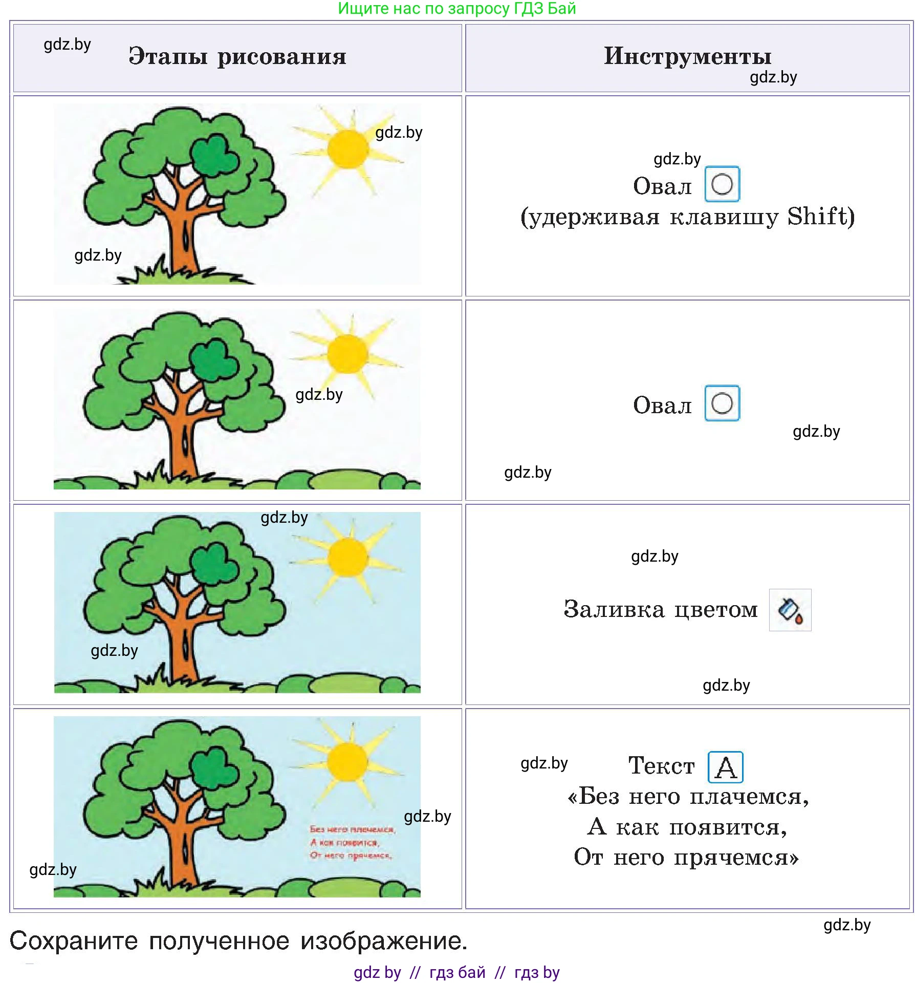 Информатика, 6 класс Учебник, авторы: Котов Владимир Михайлович, Макарова Нина Петровна, Лапо Анжелика Ивановна, Войтехович Елена Николаевна, издательство Народная асвета, Минск, 2024, бирюзового цвета, страница 48, номер 3, Условие (продолжение 2)