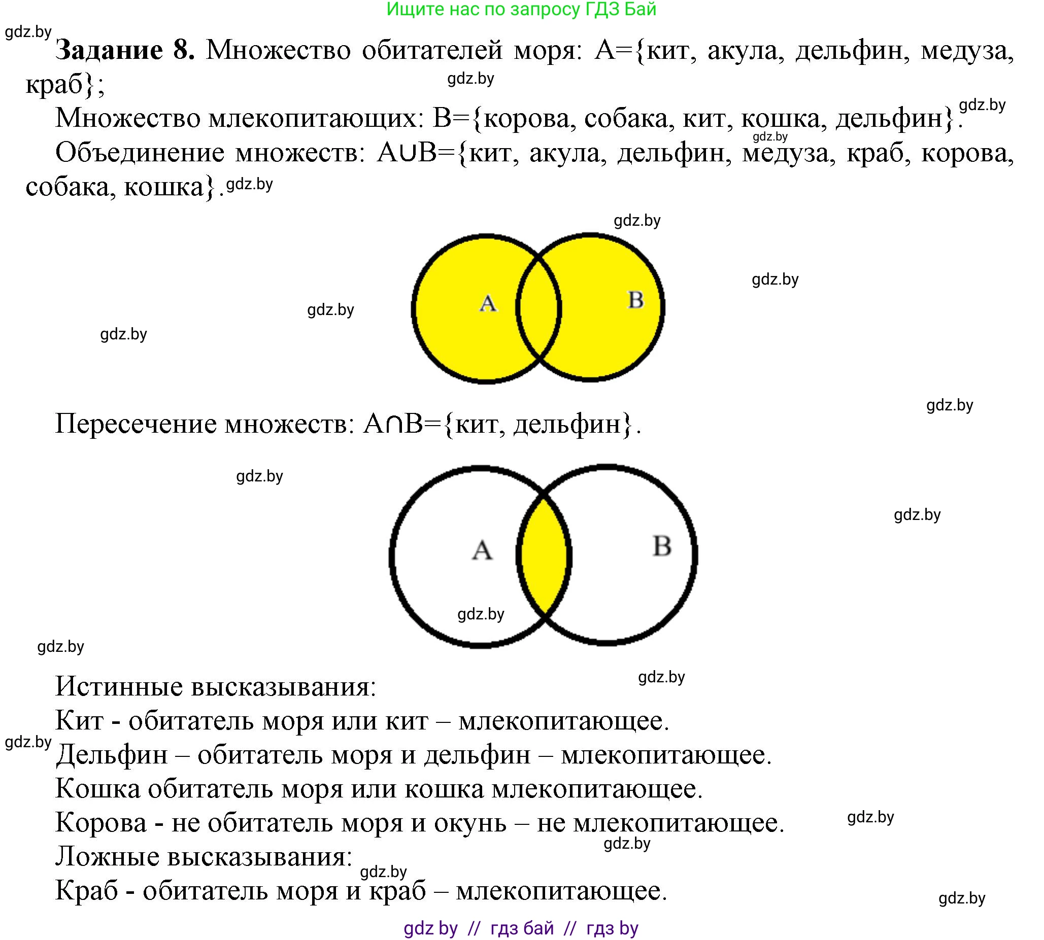 Информатика, 7 класс рабочая тетрадь, автор: Овчинникова Лариса Генадьевна, издательство Аверсэв, Минск, 2017, голубого цвета, страница 28, номер 8, Решение