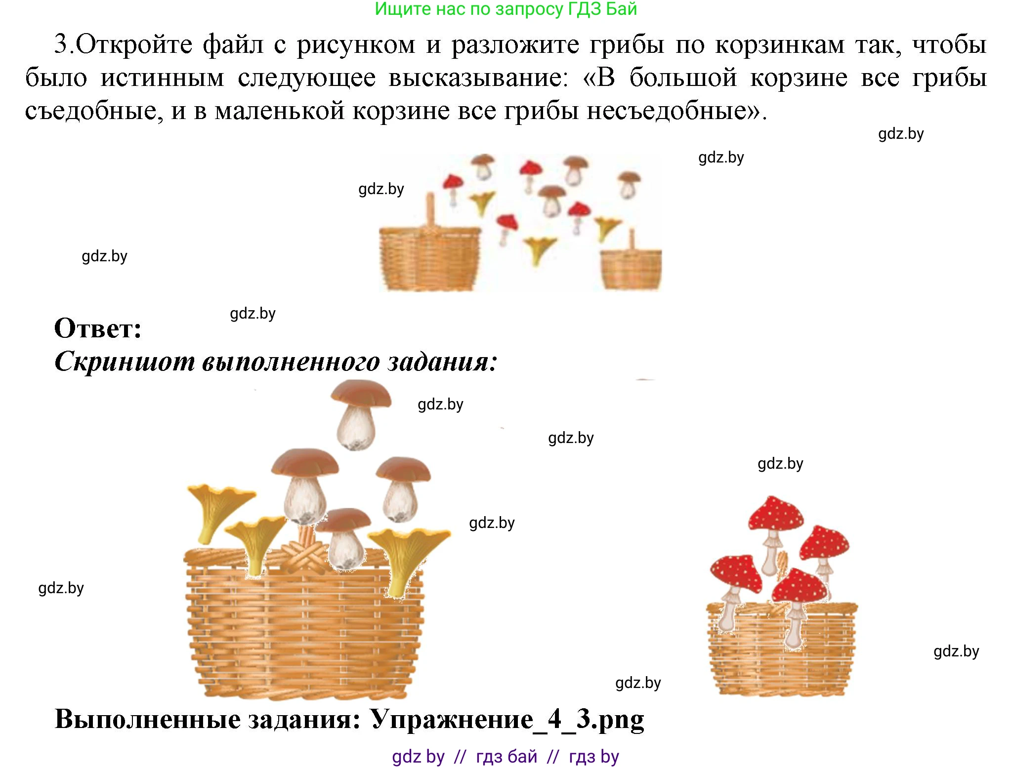 Информатика, 7 класс Учебник, авторы: Котов Владимир Михайлович, Лапо Анжелика Ивановна, Войтехович Елена Николаевна, издательство Народная асвета, Минск, 2017, страница 30, номер 3, Решение