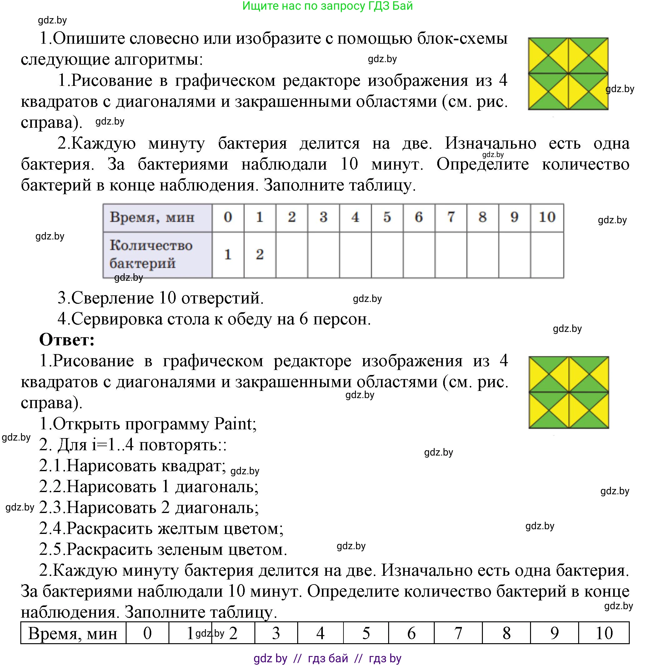 Информатика, 7 класс Учебник, авторы: Котов Владимир Михайлович, Лапо Анжелика Ивановна, Войтехович Елена Николаевна, издательство Народная асвета, Минск, 2017, страница 66, номер 1, Решение