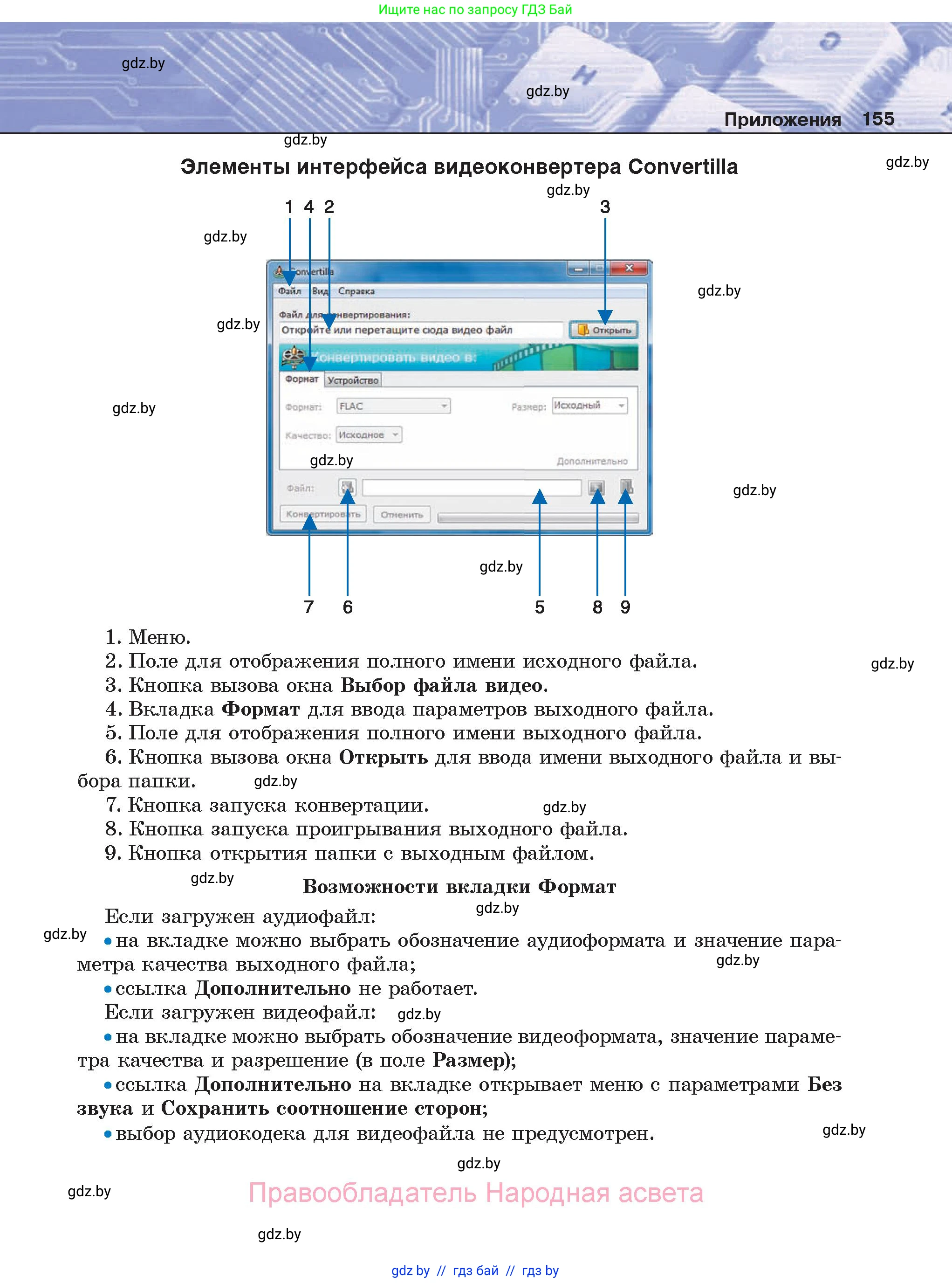 Информатика, 8 класс Учебник, авторы: Котов Владимир Михайлович, Лапо Анжелика Ивановна, Быкадоров Юрий Александрович, Войтехович Елена Николаевна, издательство Народная асвета, Минск, 2018, страница 155