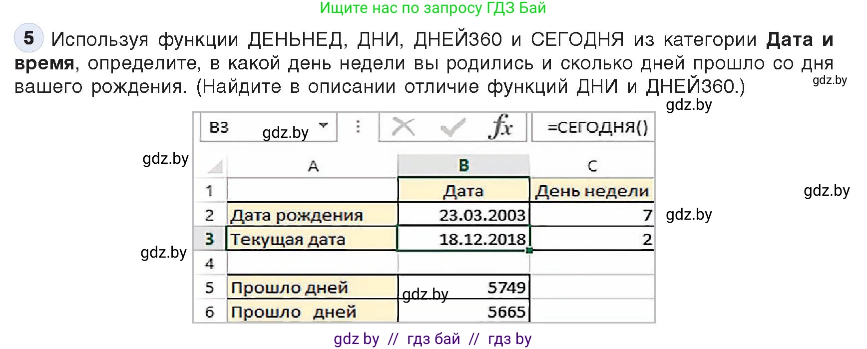 Информатика, 9 класс Учебник, авторы: Котов Владимир Михайлович, Лапо Анжелика Ивановна, Быкадоров Юрий Александрович, Войтехович Елена Николаевна, издательство Народная асвета, Минск, 2019, голубого цвета, страница 96, номер 5, Условие