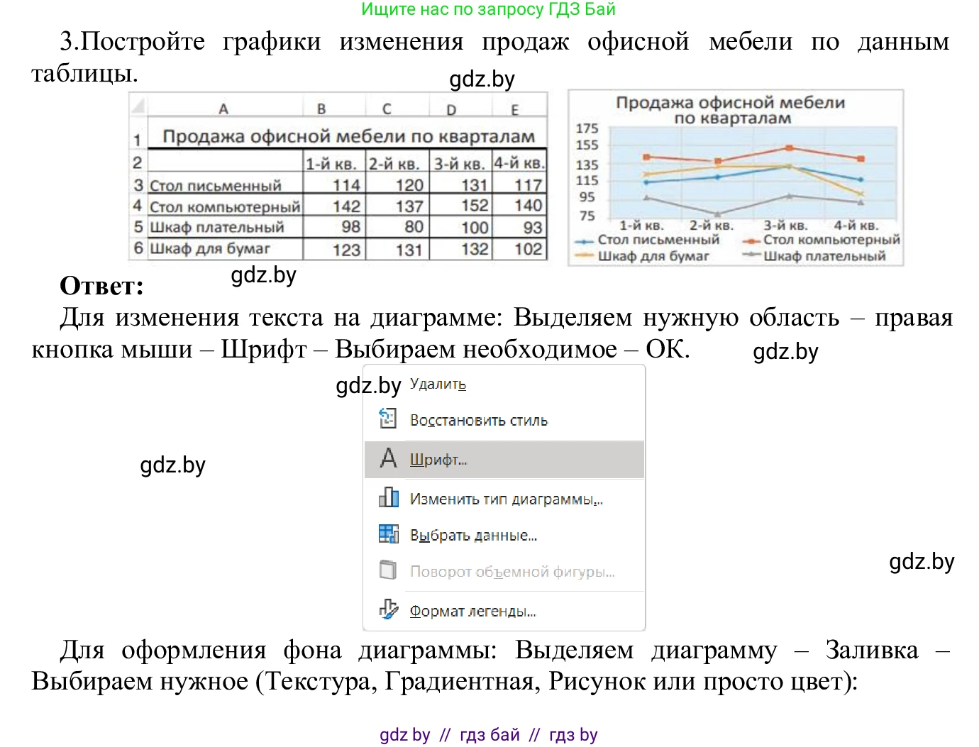 Информатика, 9 класс Учебник, авторы: Котов Владимир Михайлович, Лапо Анжелика Ивановна, Быкадоров Юрий Александрович, Войтехович Елена Николаевна, издательство Народная асвета, Минск, 2019, голубого цвета, страница 109, номер 3, Решение