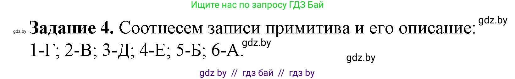 Информатика, 11 класс рабочая тетрадь, авторы: Овчинникова Лариса Генадьевна, Пузиновская Светлана Григорьевна, издательство Аверсэв, Минск, 2022, серого цвета, страница 36, номер 4, Решение