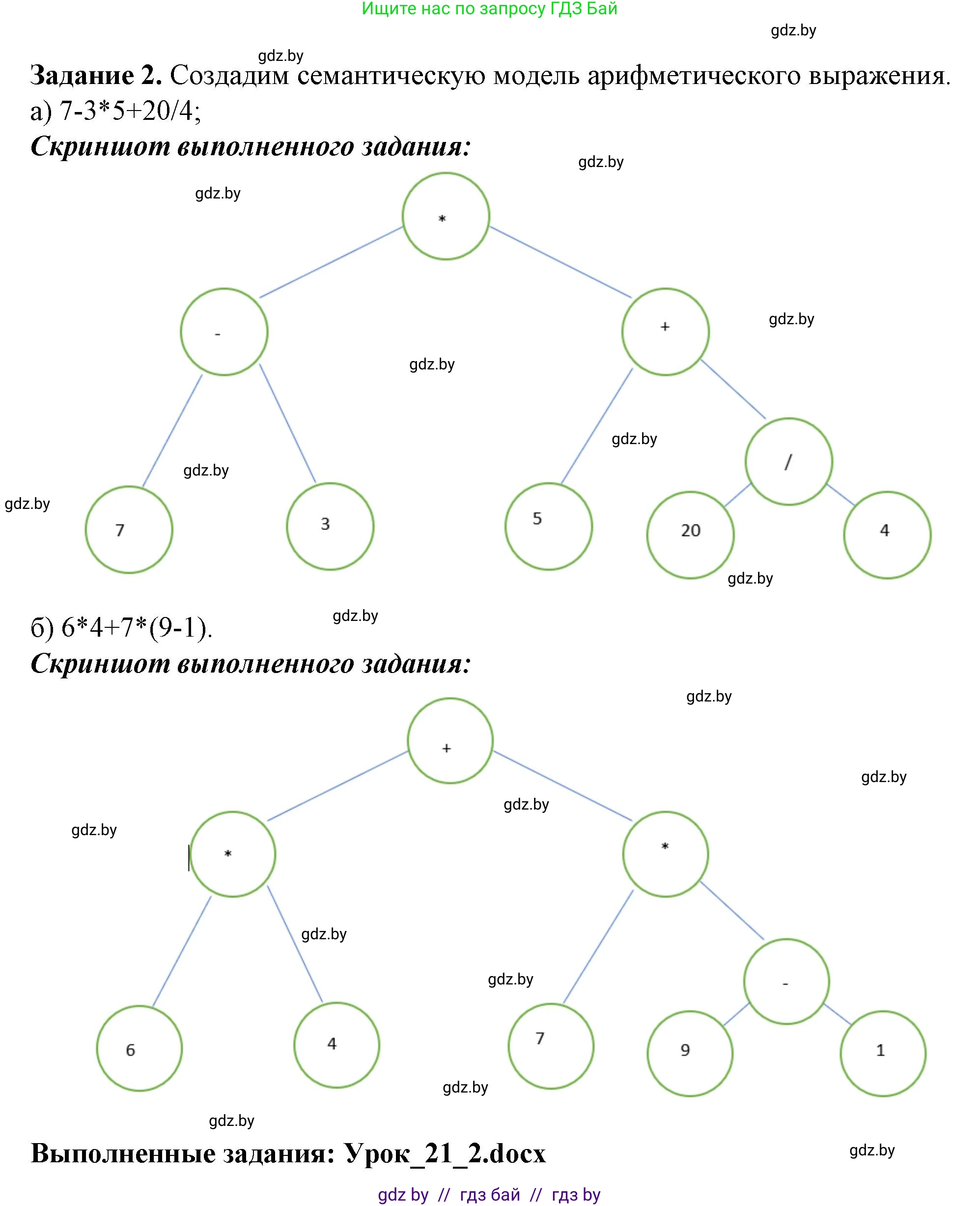Информатика, 11 класс рабочая тетрадь, авторы: Овчинникова Лариса Генадьевна, Пузиновская Светлана Григорьевна, издательство Аверсэв, Минск, 2022, серого цвета, страница 86, номер 2, Решение