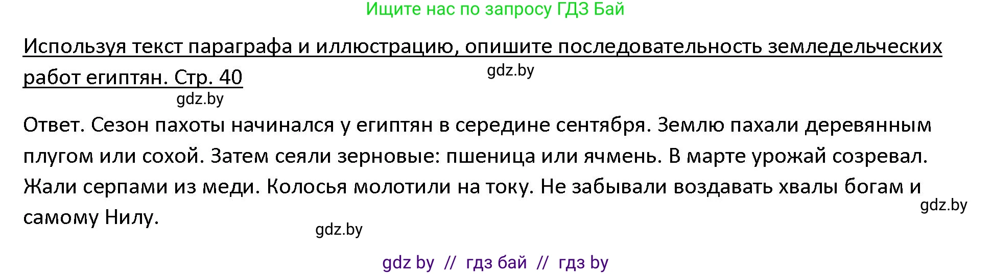 История Древнего мира, 5 класс Учебник, авторы: Кошелев Владимир Сергеевич, Прохоров Андрей Аркадьевич, Перзашкевич Олег Валерьевич, Журавлевич Ольга Георгиевна, издательство Народная асвета, Минск, 2019, коричневого цвета, Часть 1, страница 40, номер 3, Решение