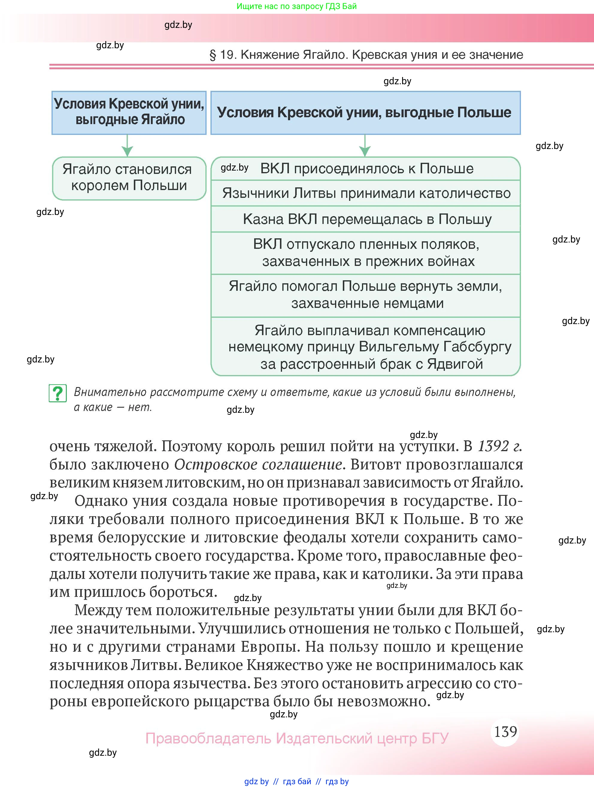 История Беларуси (Гісторыя Беларусі), 6 класс Учебник, авторы: Темушев Степан Николаевич, Бохан Юрий Николаевич, издательство Издательский центр БГУ, Минск, 2023, страница 139