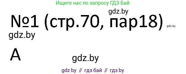 История Беларуси (Гісторыя Беларусі), 7 класс рабочая тетрадь, авторы: Панов Сергей Вениаминович, Ганущенко Надежда Николаевна, издательство Аверсэв, Минск, 2018, голубого цвета, страница 70, номер 1, Решение