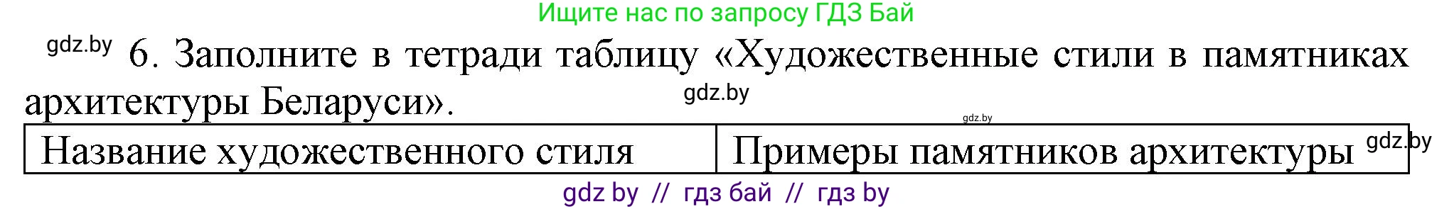 История Беларуси (Гісторыя Беларусі), 8 класс Учебник, авторы: Панов Сергей Вениаминович, Морозова Светлана Валентиновна, Сосно Владимир Аркадьевич, издательство Издательский центр БГУ, Минск, 2018, красного цвета, страница 124, номер 6, Решение