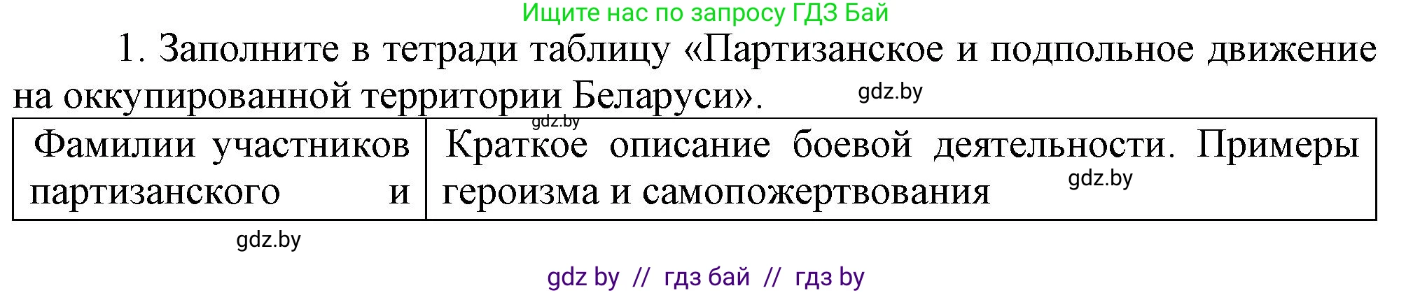 История Беларуси (Гісторыя Беларусі), 9 класс Учебник, авторы: Панов Сергей Вениаминович, Сидорцов Владимир Никифорович, Фомин Виталий Михайлович, издательство Издательский центр БГУ, Минск, 2019, страница 83, номер 1, Решение