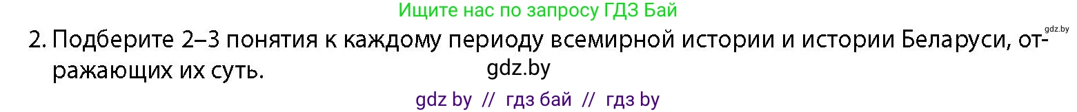 История Беларуси (Гісторыя Беларусі), 11 класс Учебник, авторы: Кохановский Александр Генадьевич, Кошелев Владимир Сергеевич, Темушев Степан Николаевич, Мох Е Н, Мезга Н Н, Корсак А И, Маскевич А И, Ходин С Н, издательство Издательский центр БГУ, Минск, 2025, зелёного цвета, страница 15, номер 2, Условие