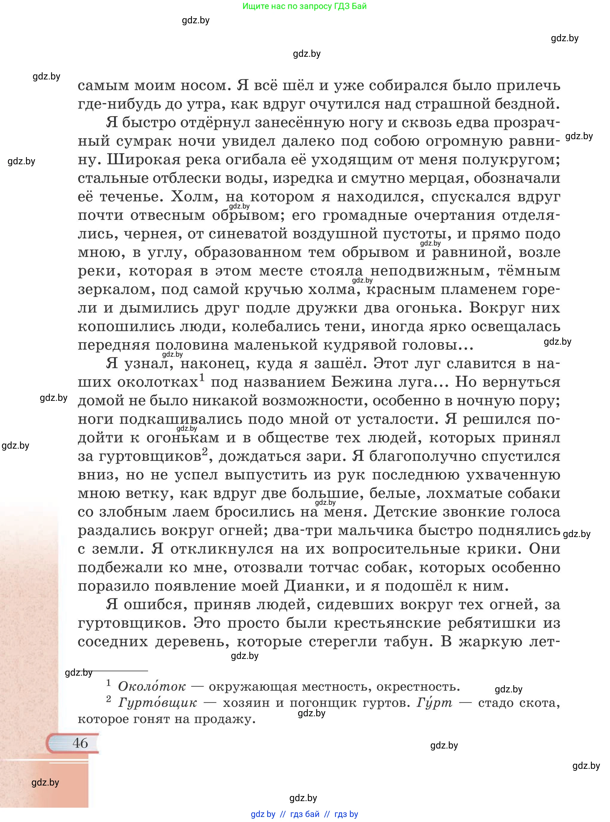 Русская литература, 6 класс Учебник, авторы: Захарова Светлана Николаевна, Юстинская Гюльнара Мансуровна, издательство Национальный институт образования, Минск, 2019, бежевого цвета, страница 46